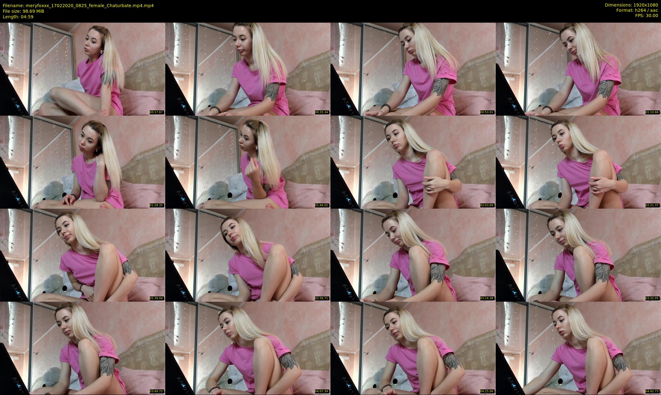meryfoxxx — 5 minute Chaturbate female cam show recording, 1080p, Feb 17, 2020
