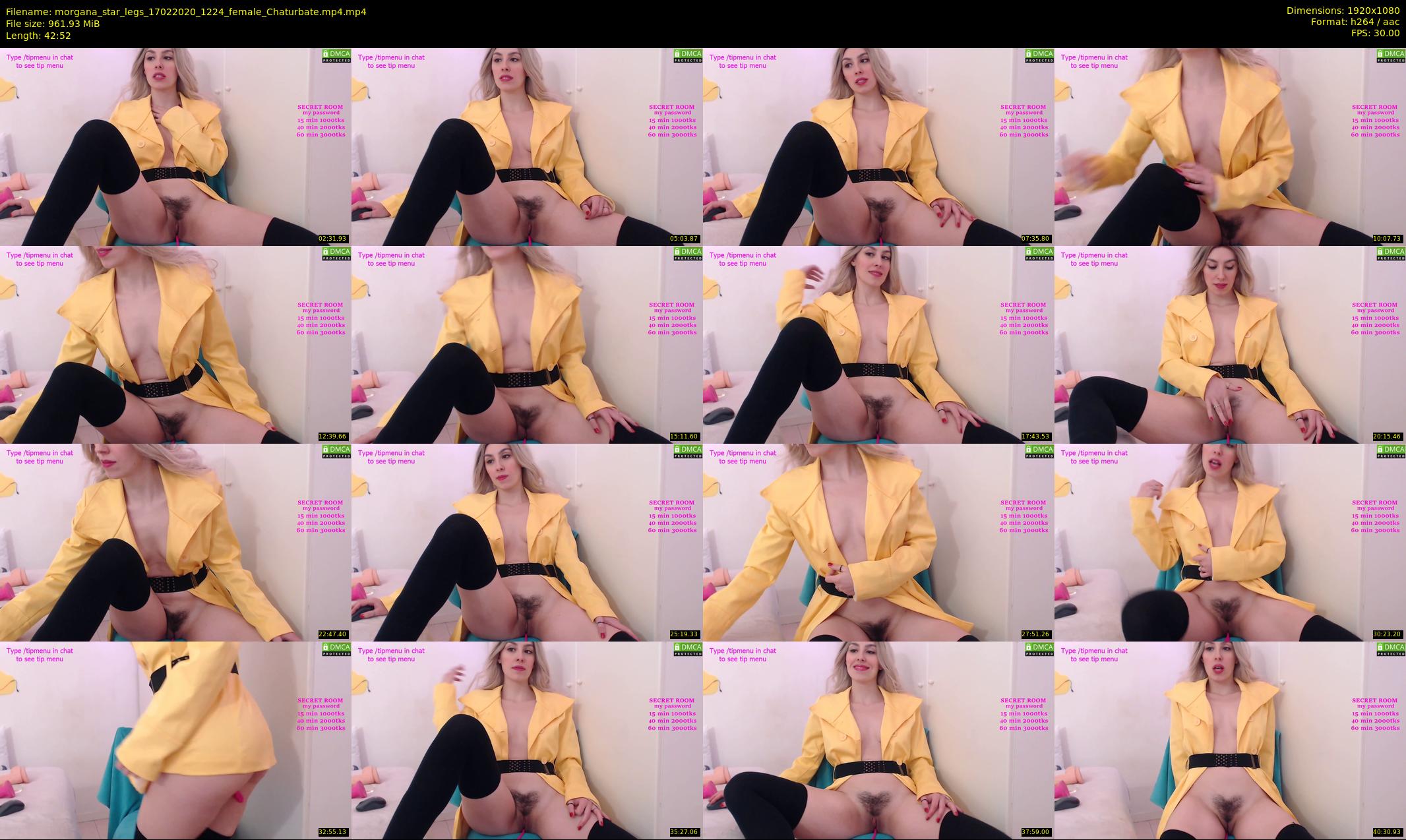 morgana_star_legs — 43 minute Chaturbate female cam show recording, 1080p, Feb 17, 2020