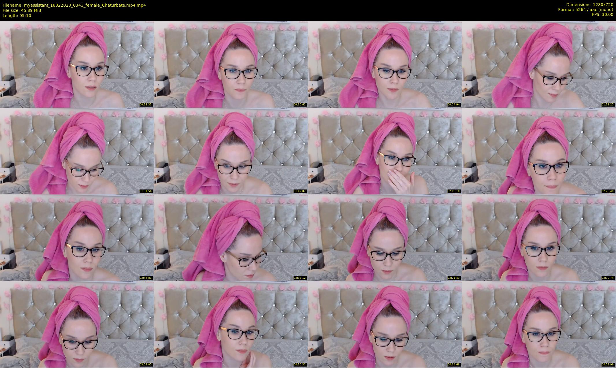 myassistant — 6 minute Chaturbate female cam show recording, 720p, Feb 18, 2020