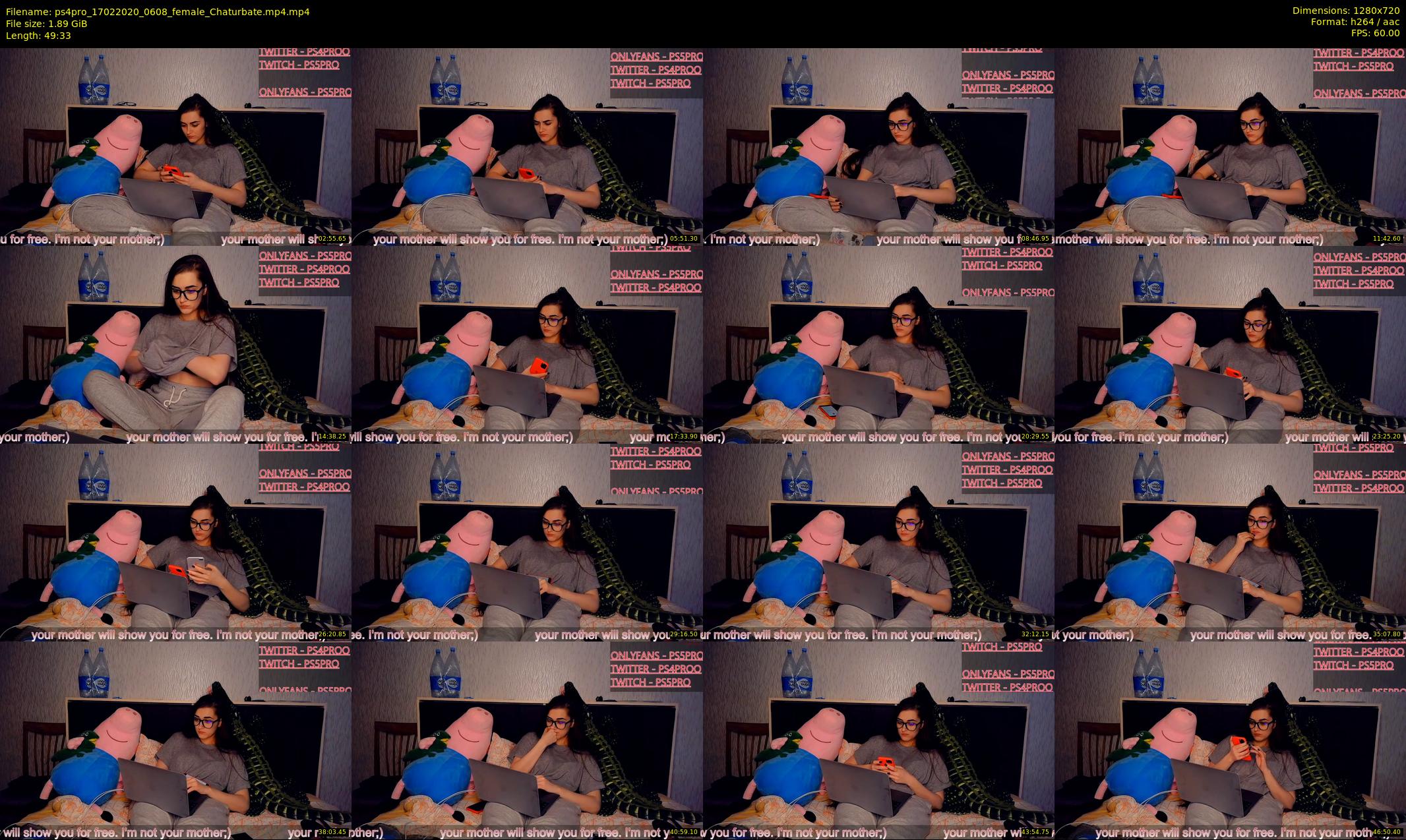 ps4pro — 50 minute Chaturbate female cam show recording, 720p, Feb 17, 2020