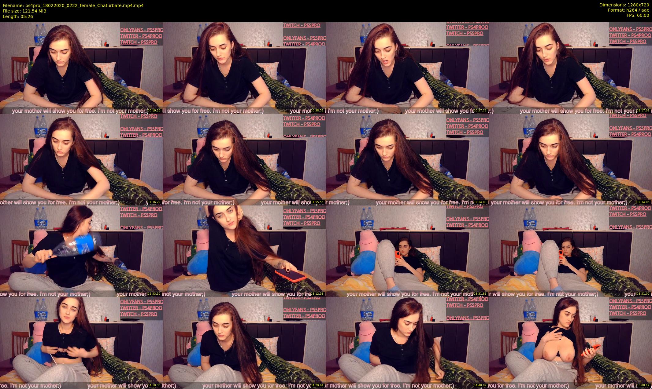 ps4pro — 6 minute Chaturbate female cam show recording, 720p, Feb 18, 2020