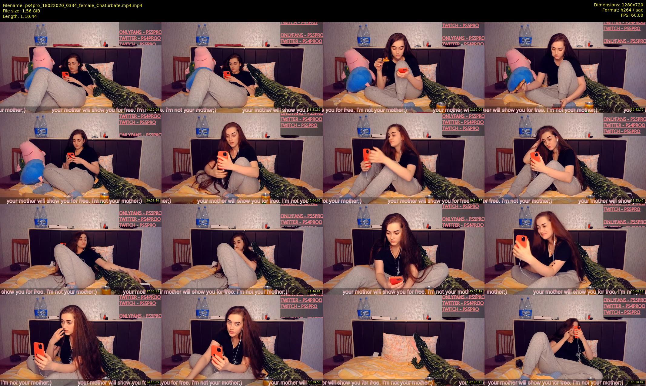 ps4pro — 71 minute Chaturbate female cam show recording, 720p, Feb 18, 2020