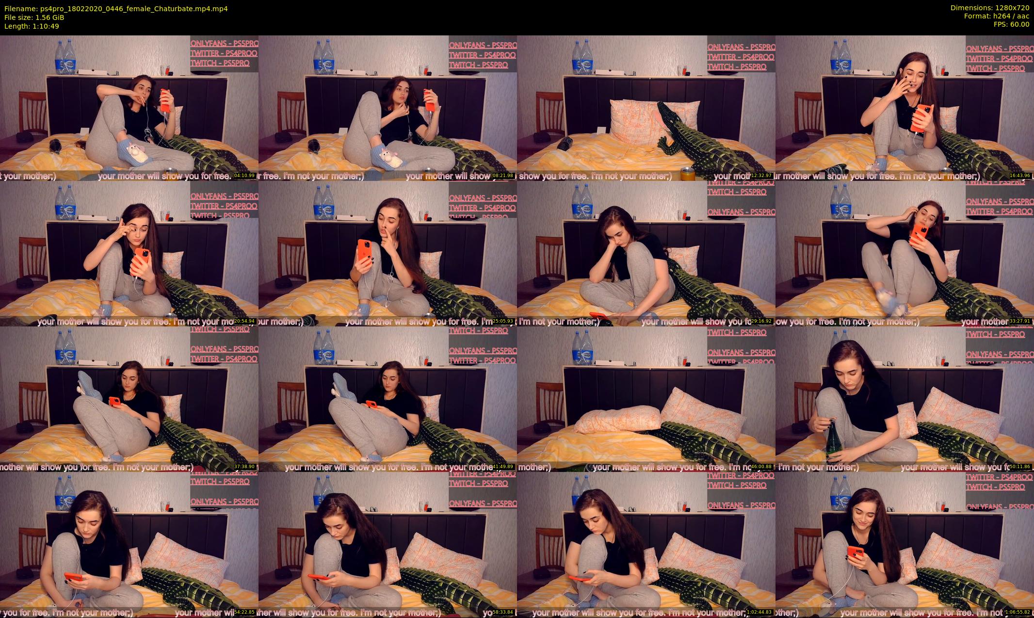 ps4pro — 71 minute Chaturbate female cam show recording, 720p, Feb 18, 2020