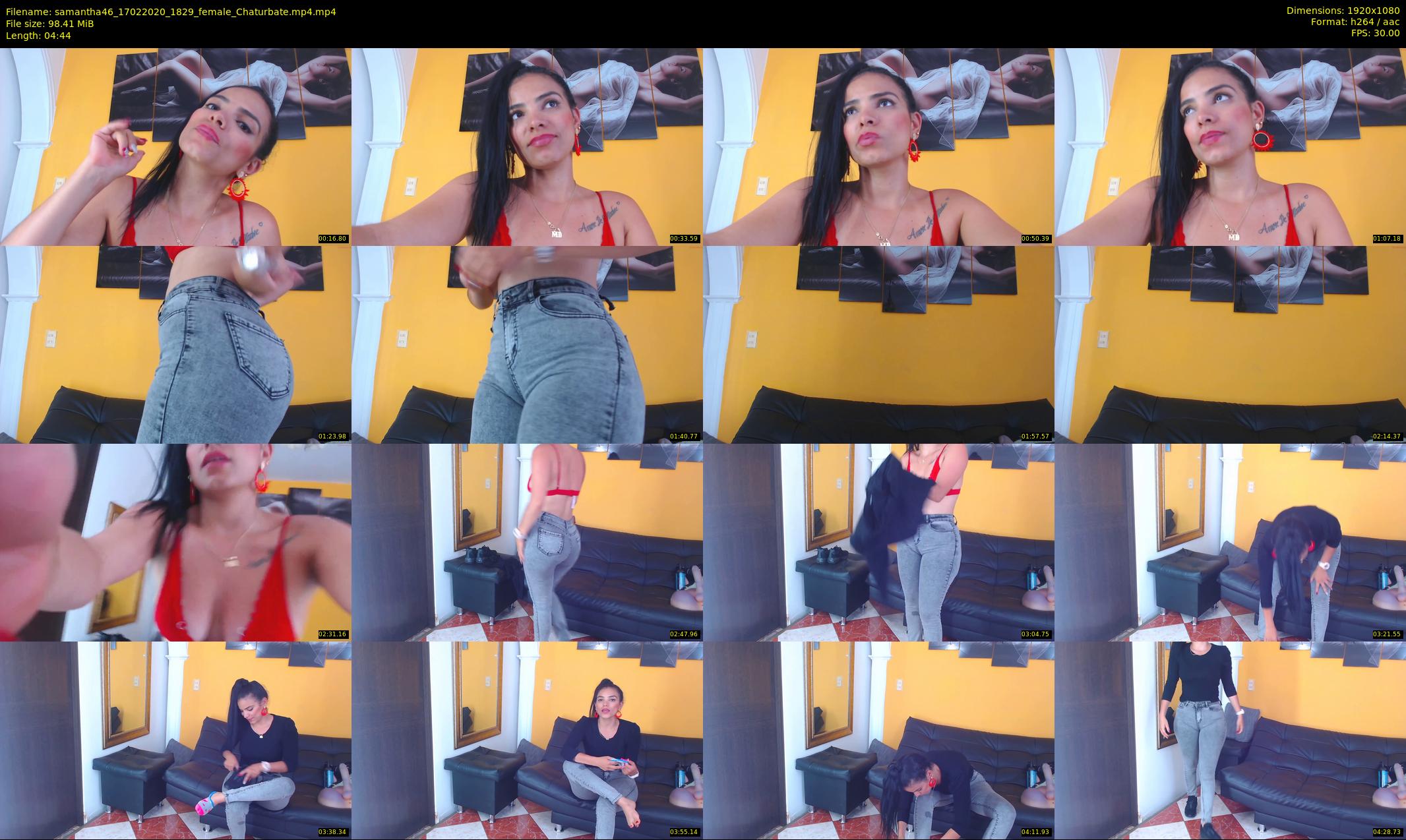samantha46 — 5 minute Chaturbate female cam show recording, 1080p, Feb 17, 2020