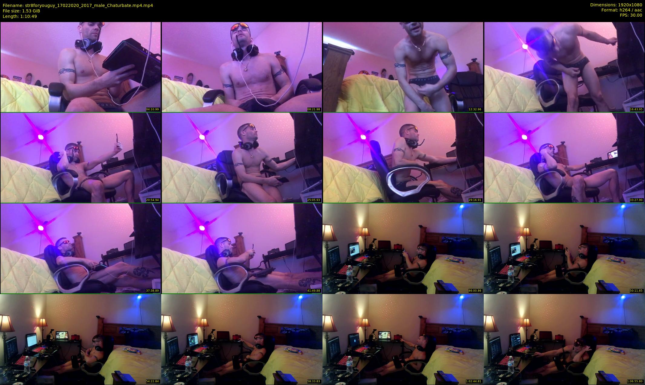 str8foryouguy — 71 minute Chaturbate male cam show recording, 1080p, Feb 17, 2020