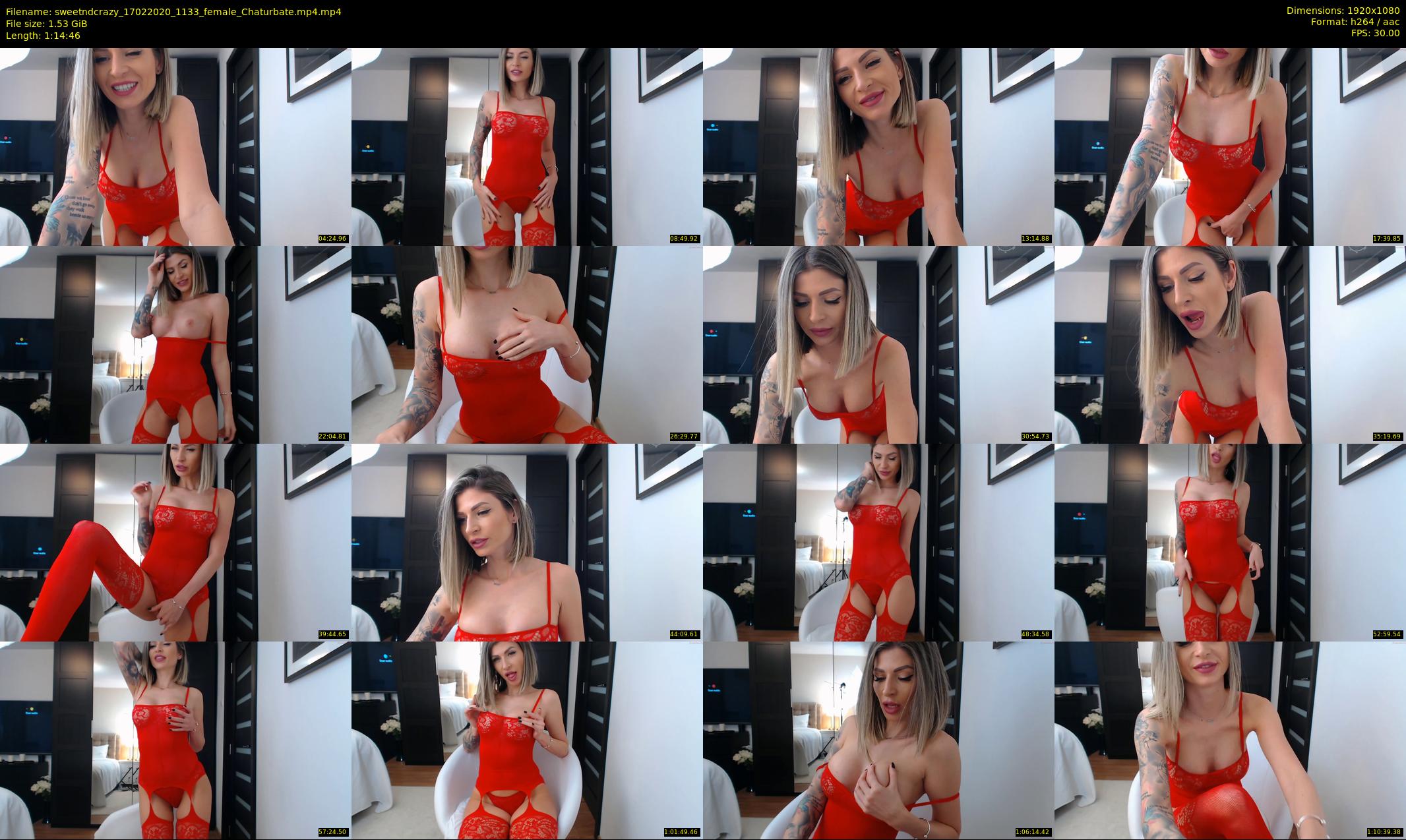 sweetndcrazy — 75 minute Chaturbate female cam show recording, 1080p, Feb 17, 2020