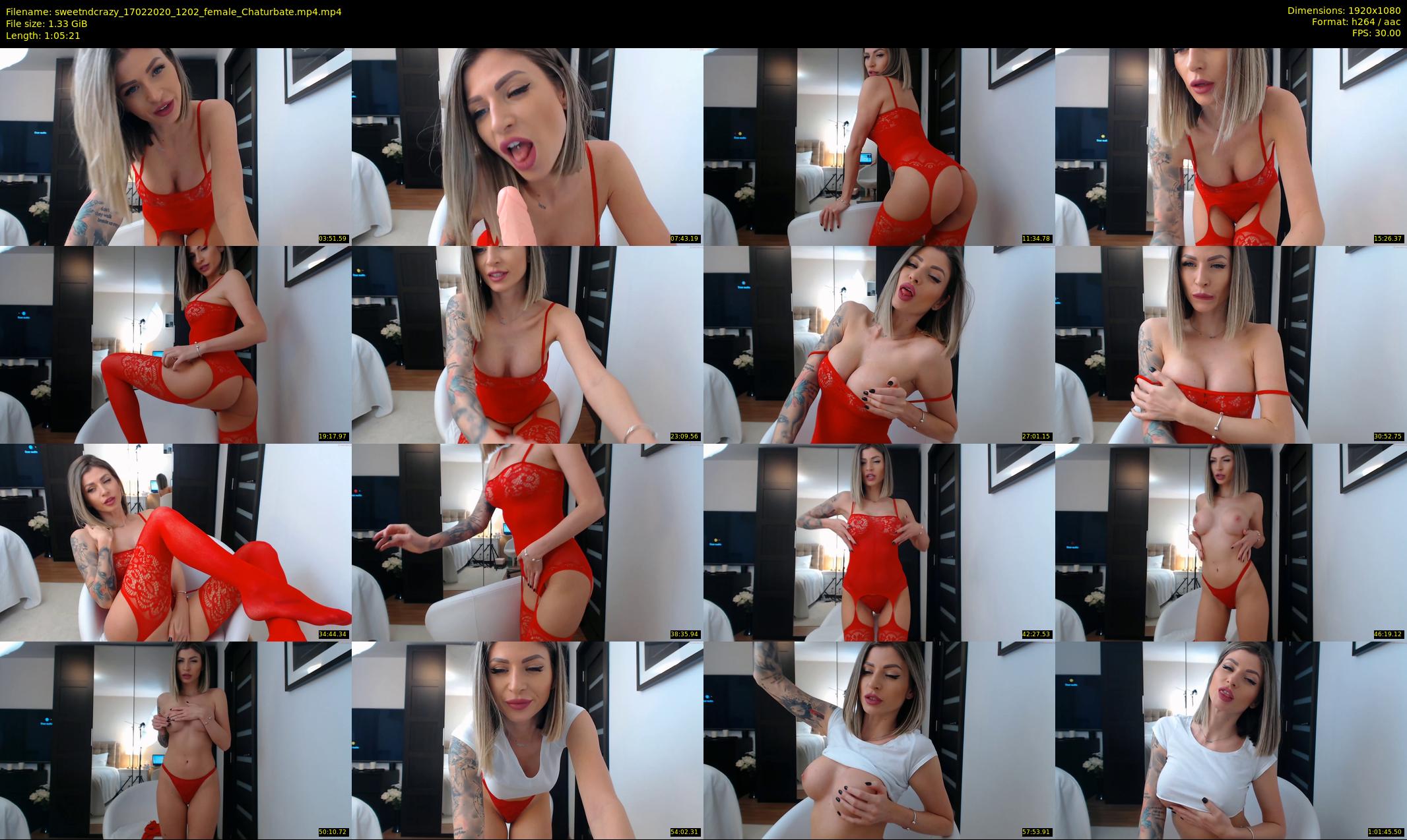 sweetndcrazy — 66 minute Chaturbate female cam show recording, 1080p, Feb 17, 2020