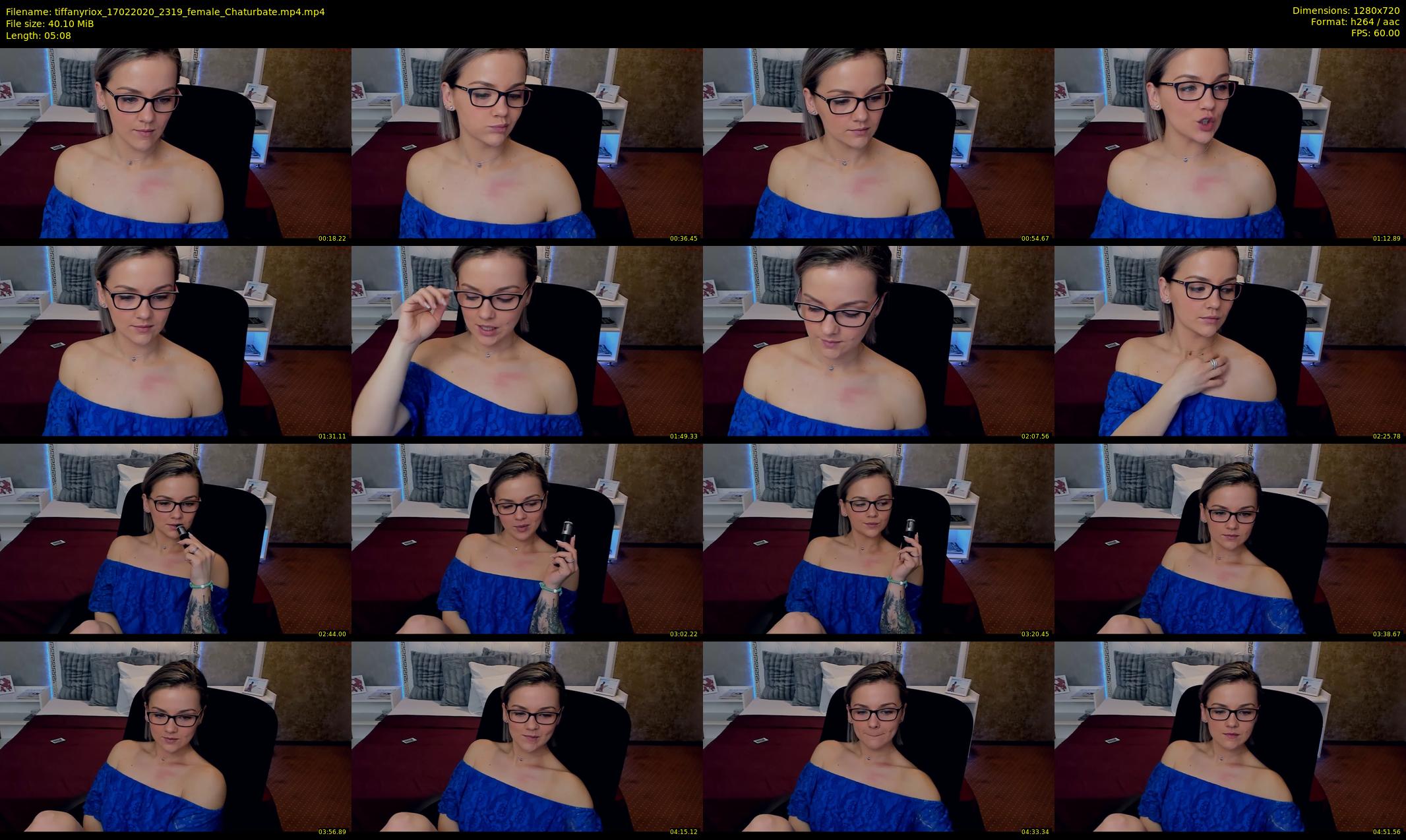 tiffanyriox — 6 minute Chaturbate female cam show recording, 720p, Feb 17, 2020