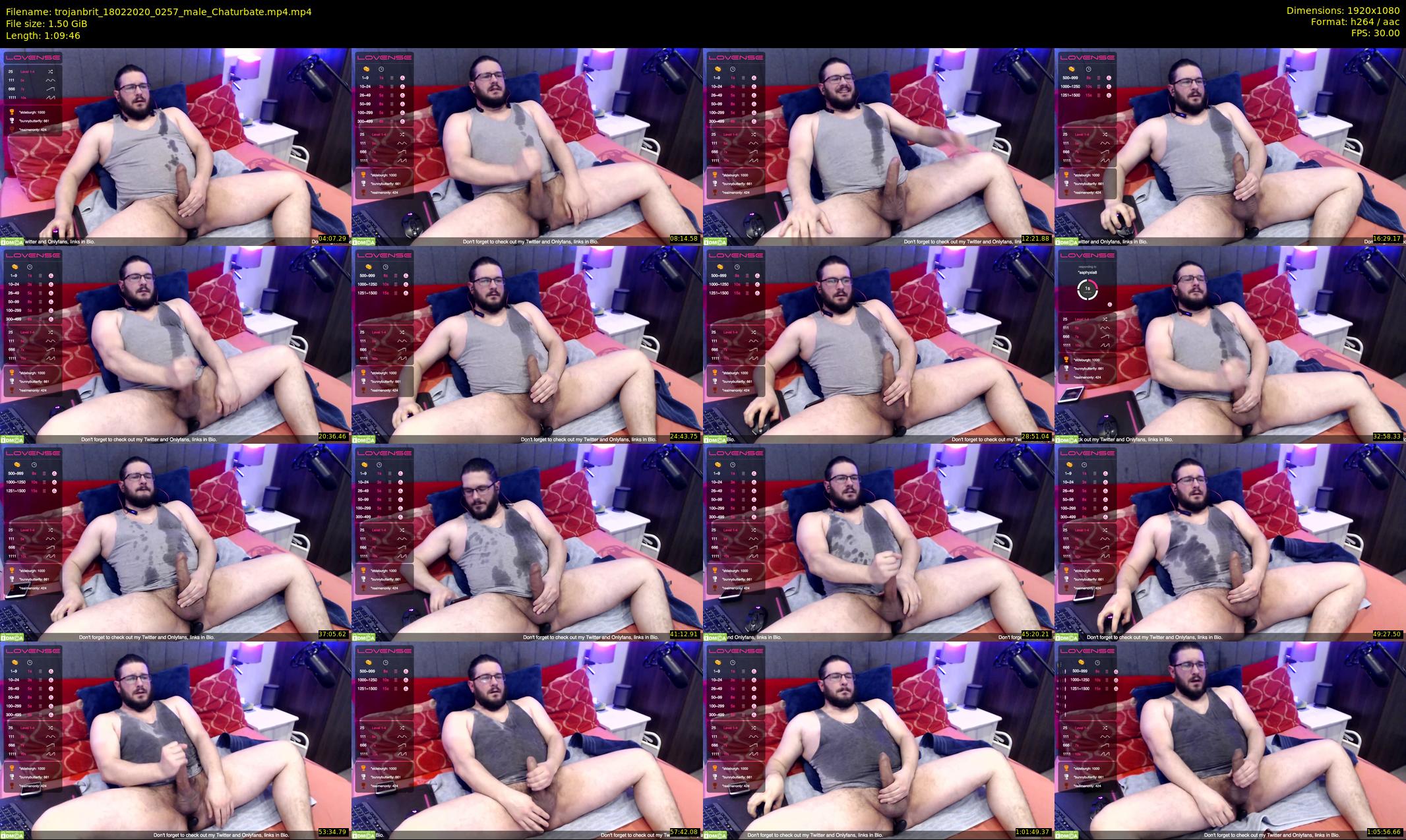 trojanbrit — 70 minute Chaturbate male cam show recording, 1080p, Feb 18, 2020