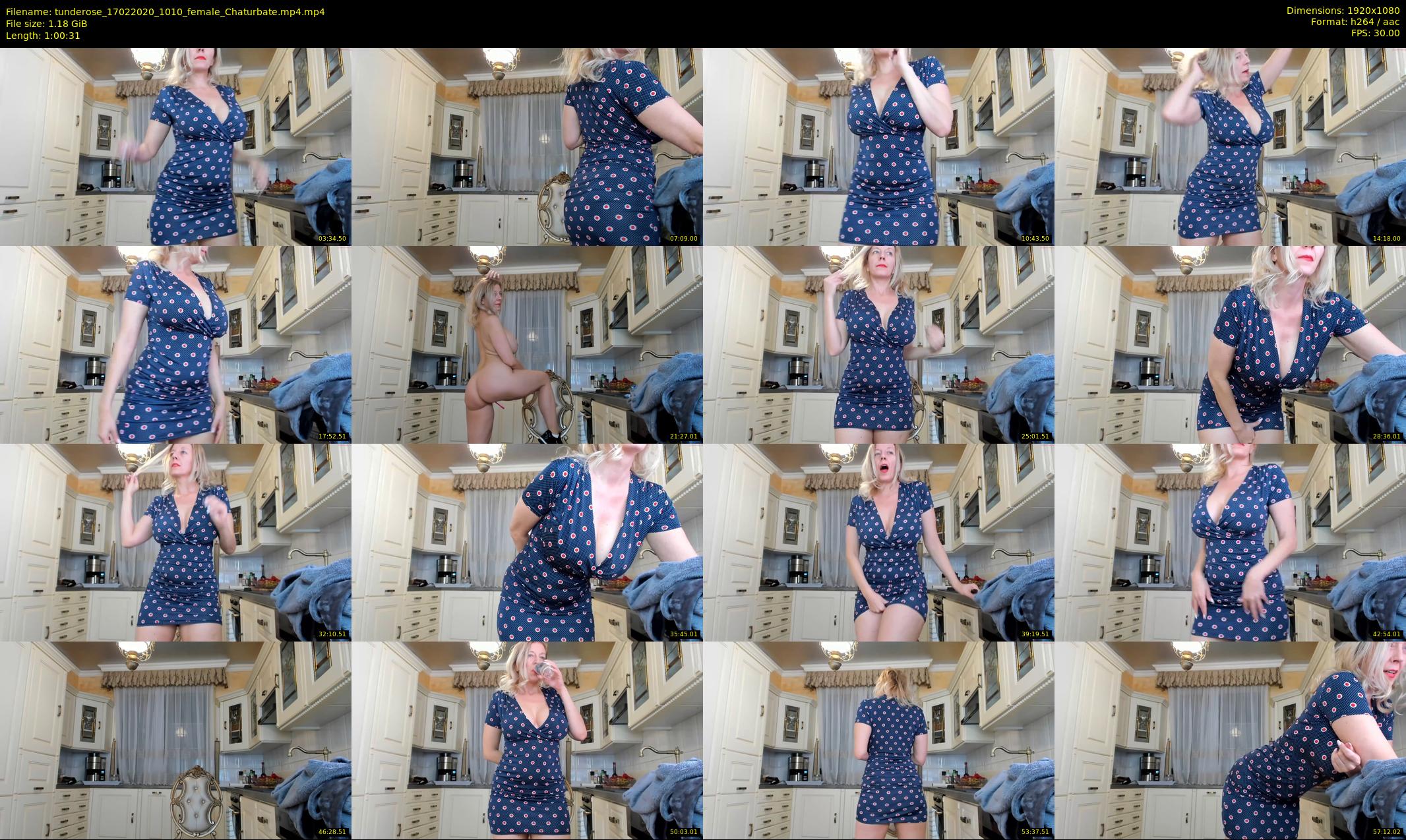 tunderose — 61 minute Chaturbate female cam show recording, 1080p, Feb 17, 2020