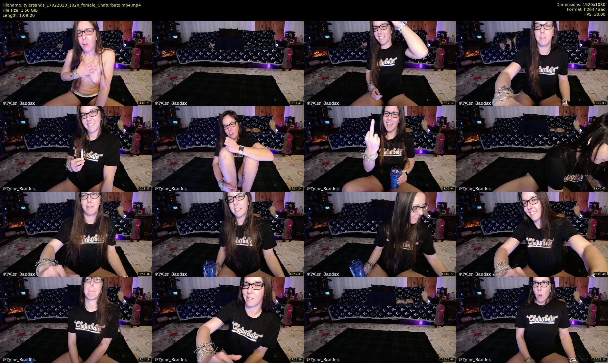 tylersands — 70 minute Chaturbate female cam show recording, 1080p, Feb 17, 2020