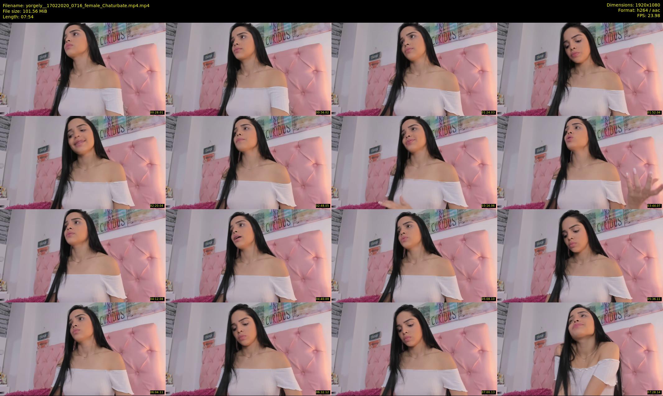yorgely_ — 8 minute Chaturbate female cam show recording, 1080p, Feb 17, 2020