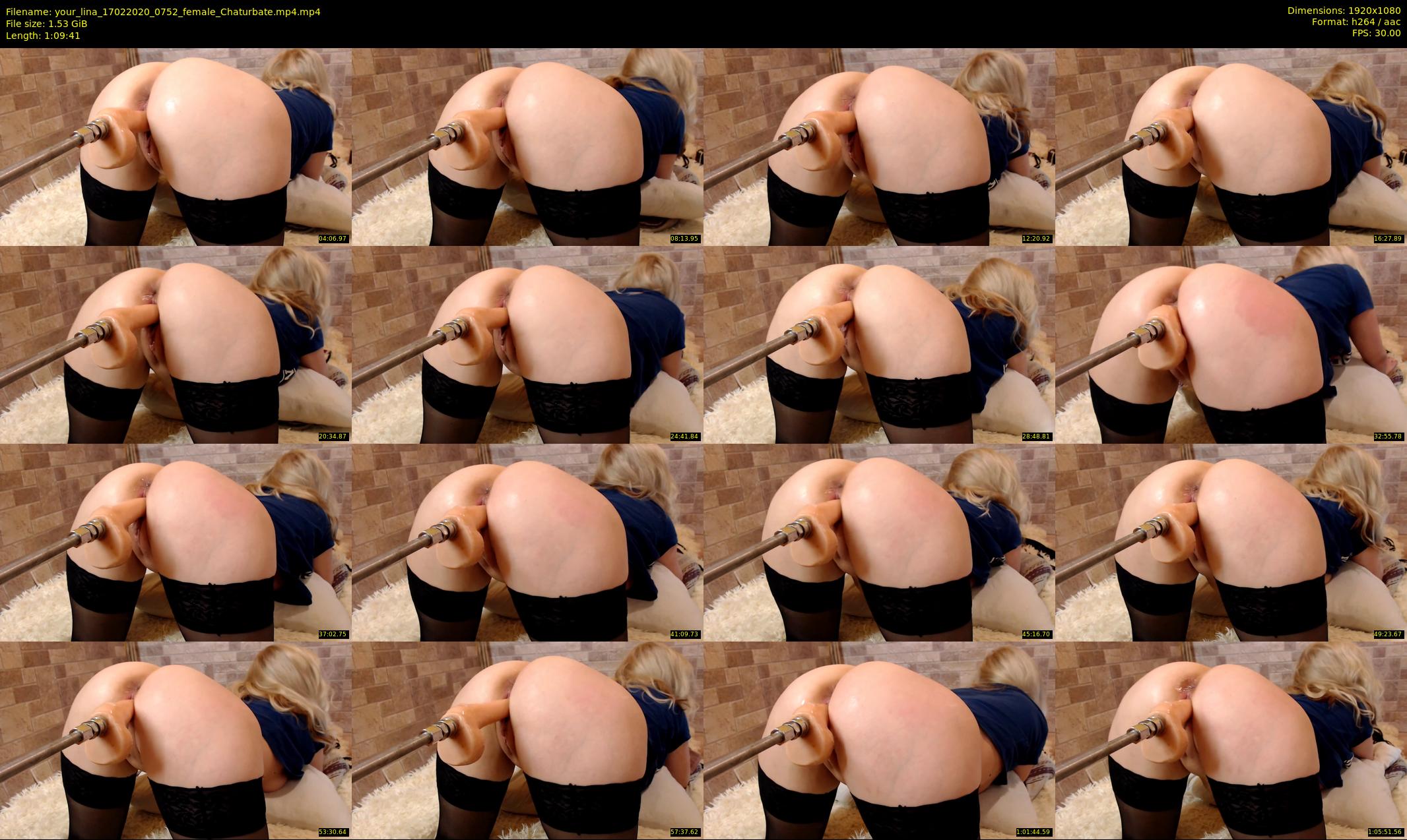 your_lina — 70 minute Chaturbate female cam show recording, 1080p, Feb 17, 2020