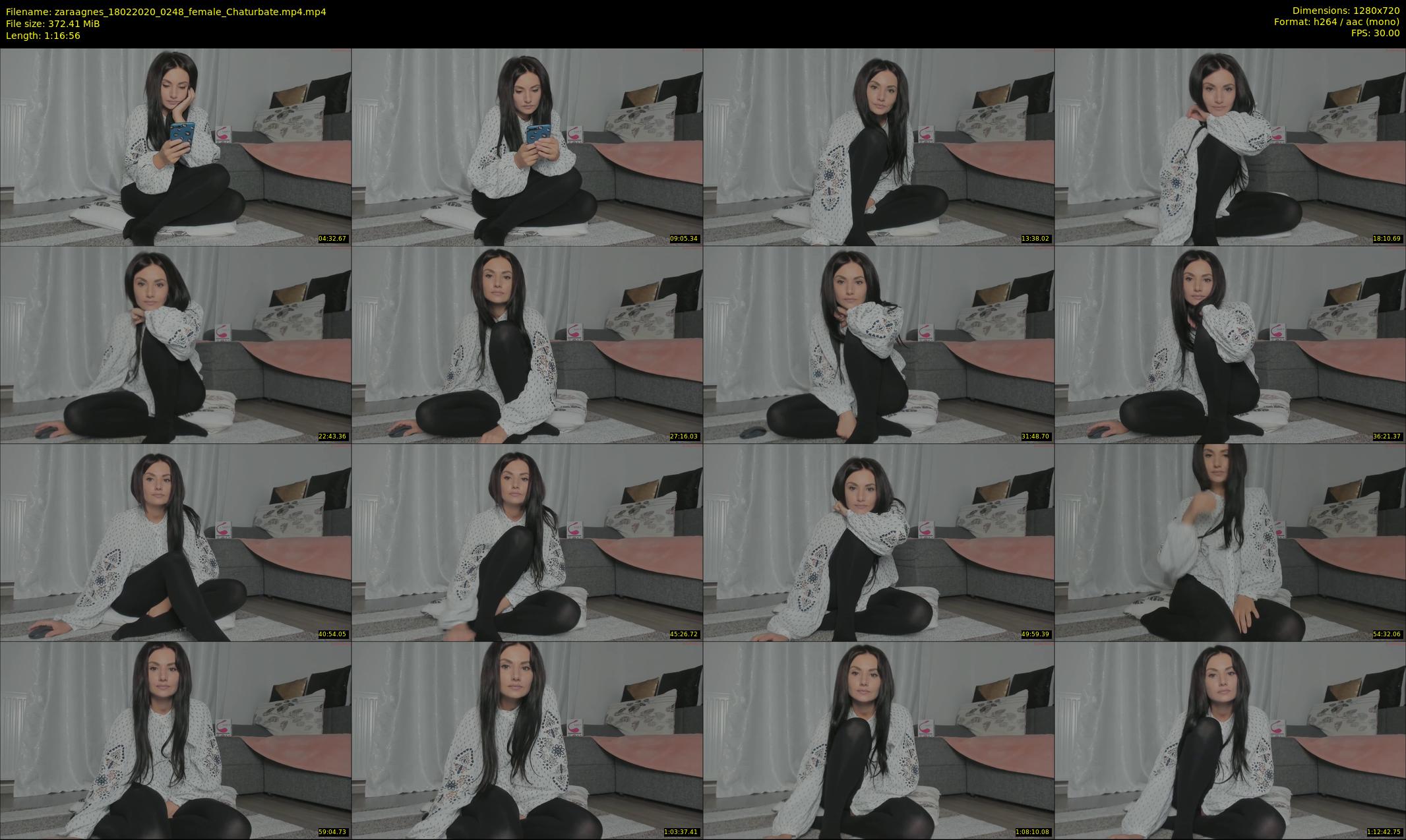 zaraagnes — 77 minute Chaturbate female cam show recording, 720p, Feb 18, 2020