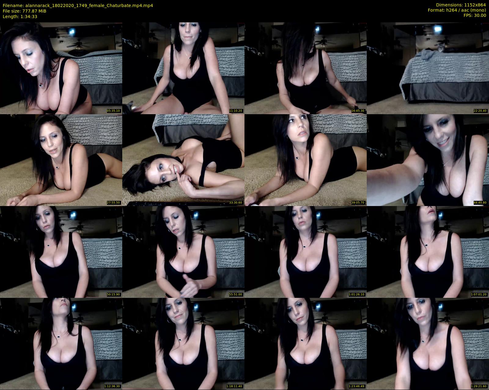 alannarack — 95 minute Chaturbate female cam show recording, 720p, Feb 18, 2020