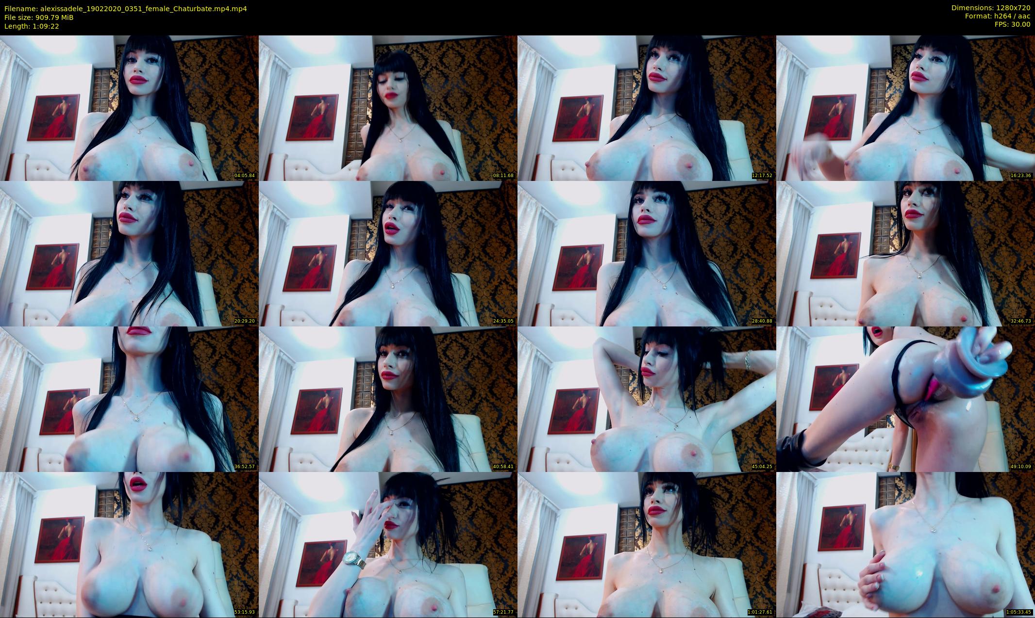 alexissadele — 70 minute Chaturbate female cam show recording, 720p, Feb 19, 2020