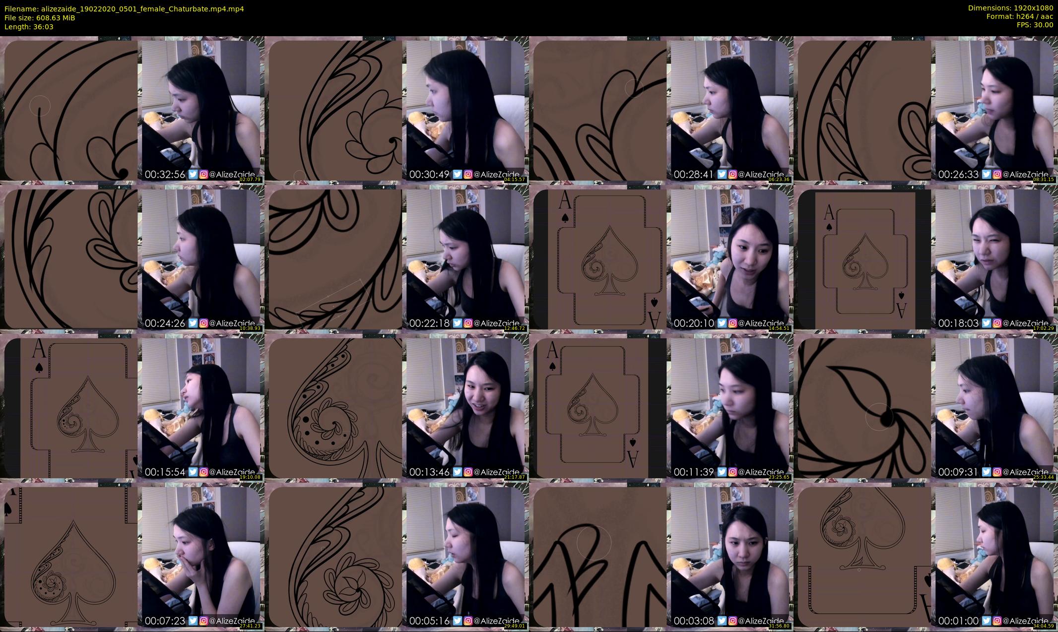 alizezaide — 37 minute Chaturbate female cam show recording, 1080p, Feb 19, 2020
