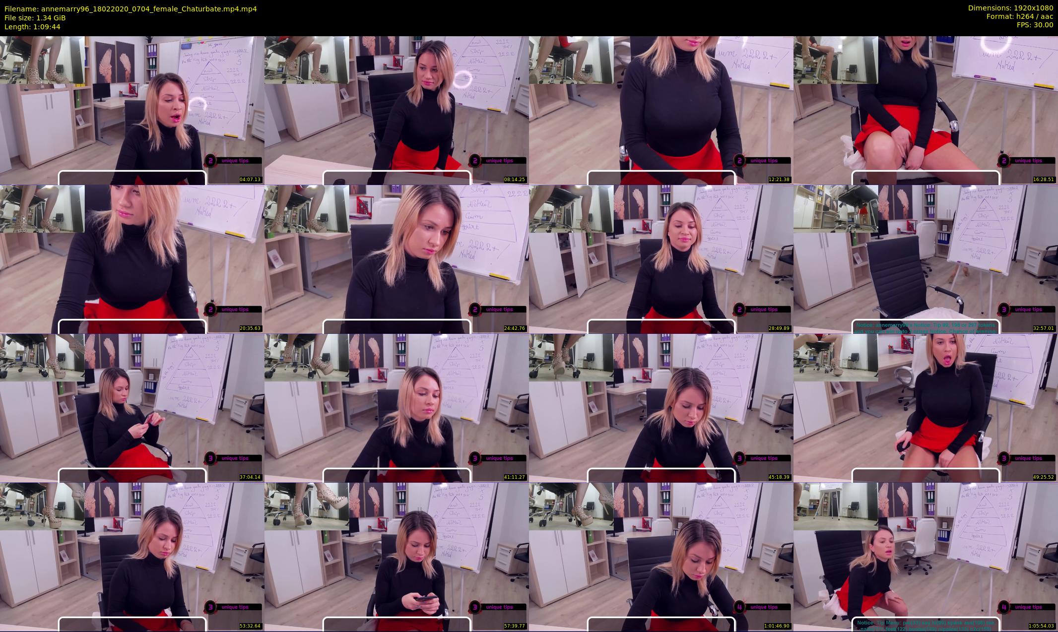 annemarry96 — 70 minute Chaturbate female cam show recording, 1080p, Feb 18, 2020