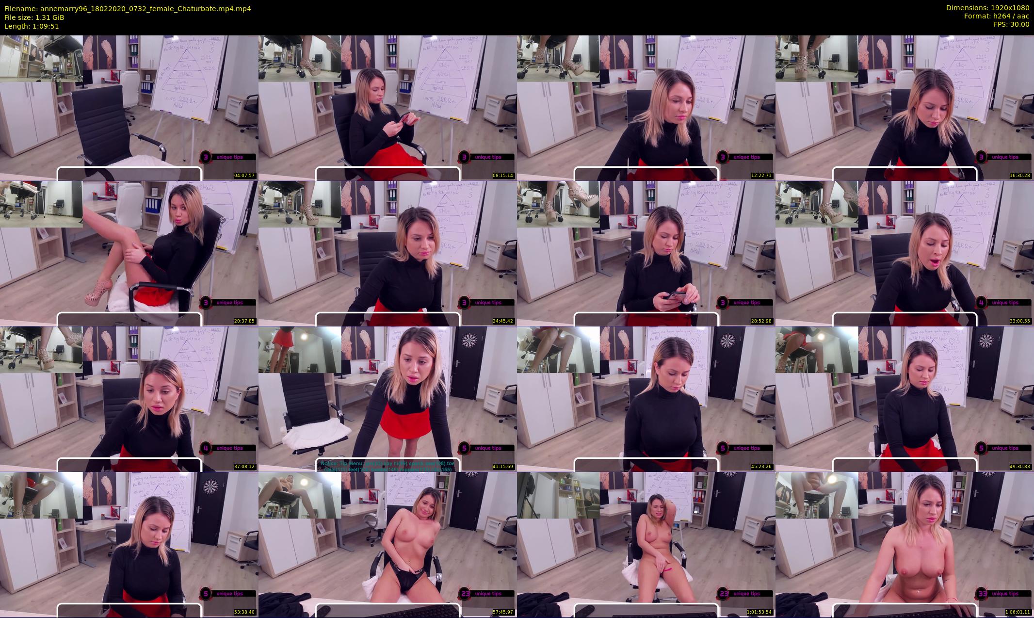 annemarry96 — 70 minute Chaturbate female cam show recording, 1080p, Feb 18, 2020