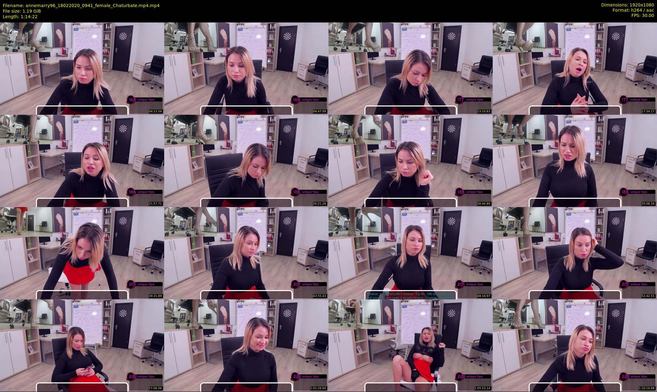 annemarry96 — 75 minute Chaturbate female cam show recording, 1080p, Feb 18, 2020