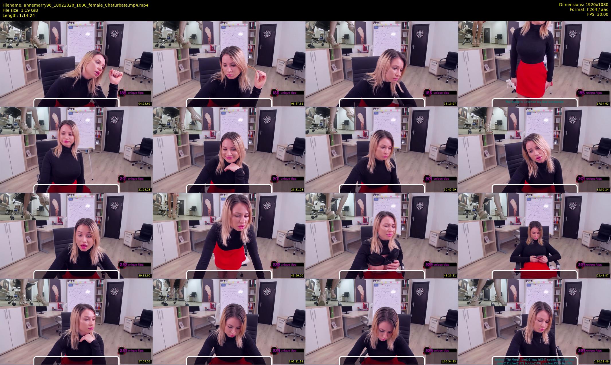 annemarry96 — 75 minute Chaturbate female cam show recording, 1080p, Feb 18, 2020
