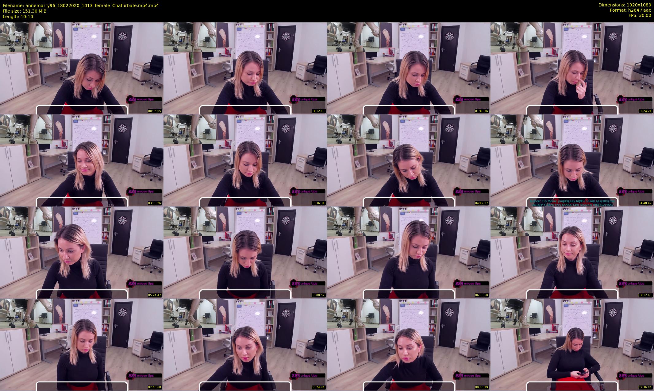 annemarry96 — 11 minute Chaturbate female cam show recording, 1080p, Feb 18, 2020