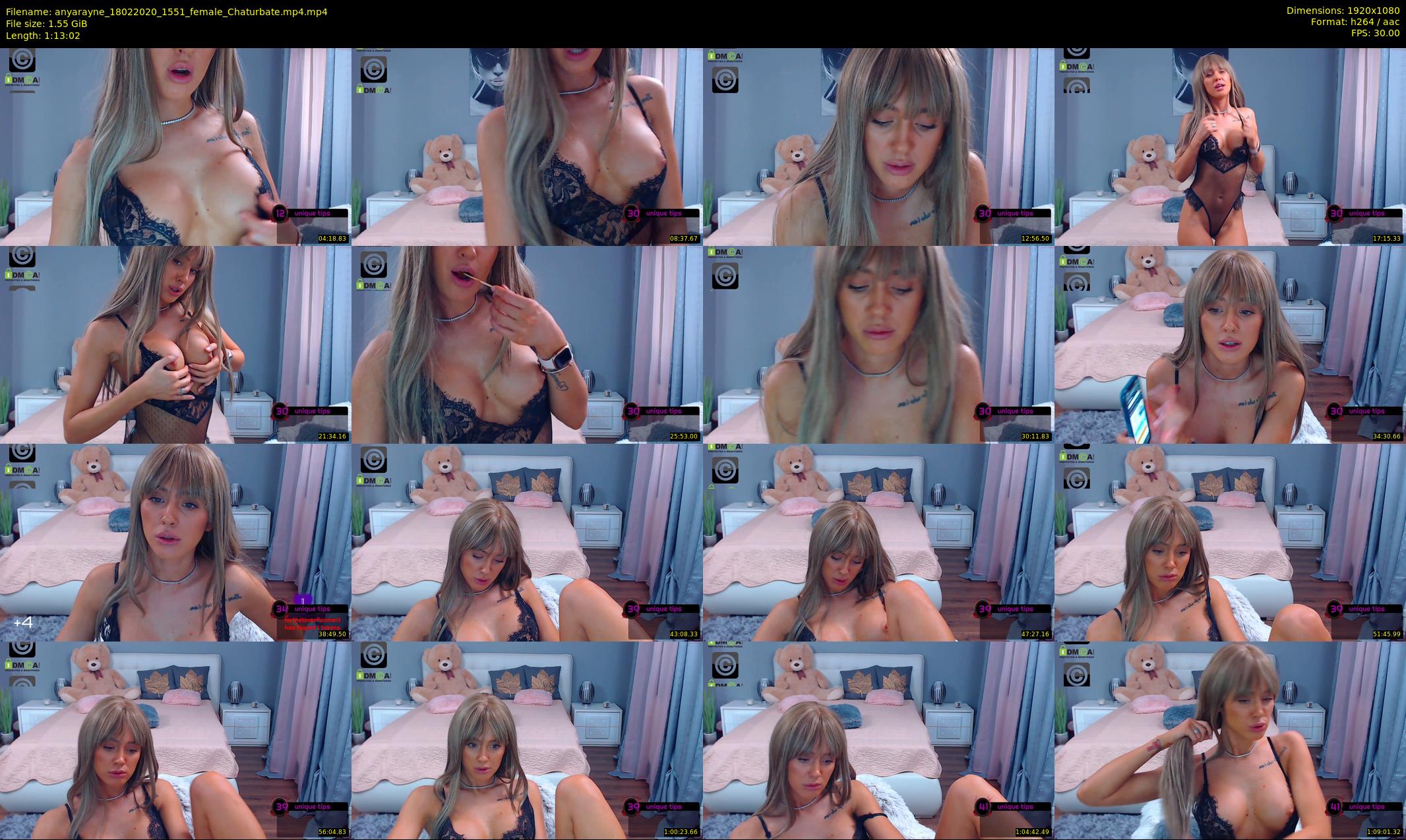 anyarayne — 74 minute Chaturbate female cam show recording, 1080p, Feb 18, 2020