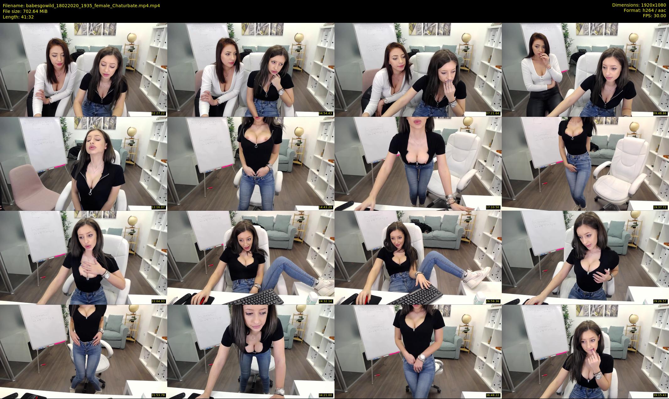 babesgowild — 42 minute Chaturbate couple cam show recording, 1080p, Feb 18, 2020