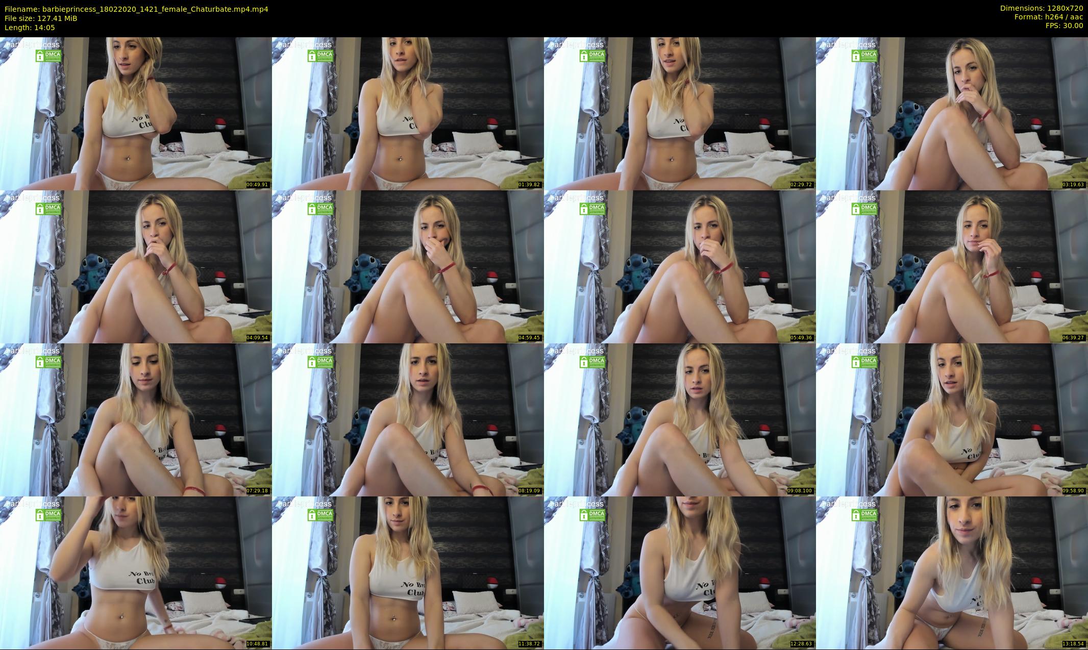 barbieprincess — 15 minute Chaturbate female cam show recording, 720p, Feb 18, 2020