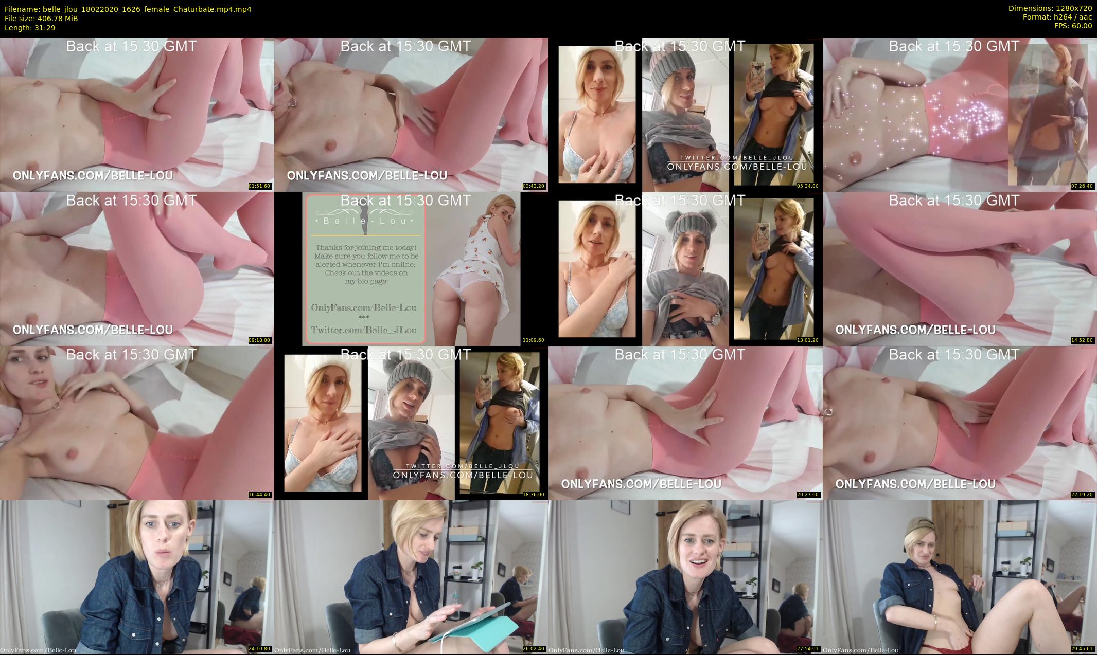 belle_jlou — 32 minute Chaturbate female cam show recording, 720p, Feb 18, 2020