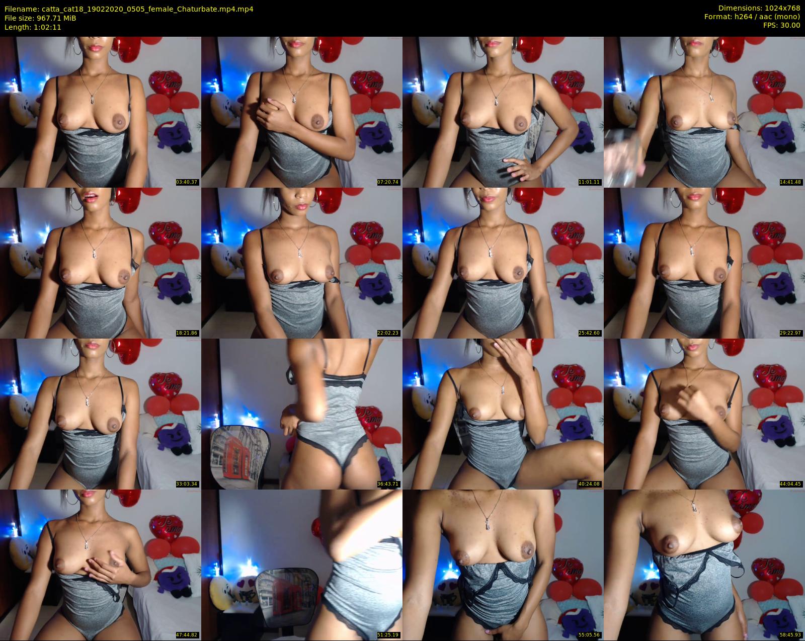 catta_cat18 — 63 minute Chaturbate female cam show recording, 720p, Feb 19, 2020