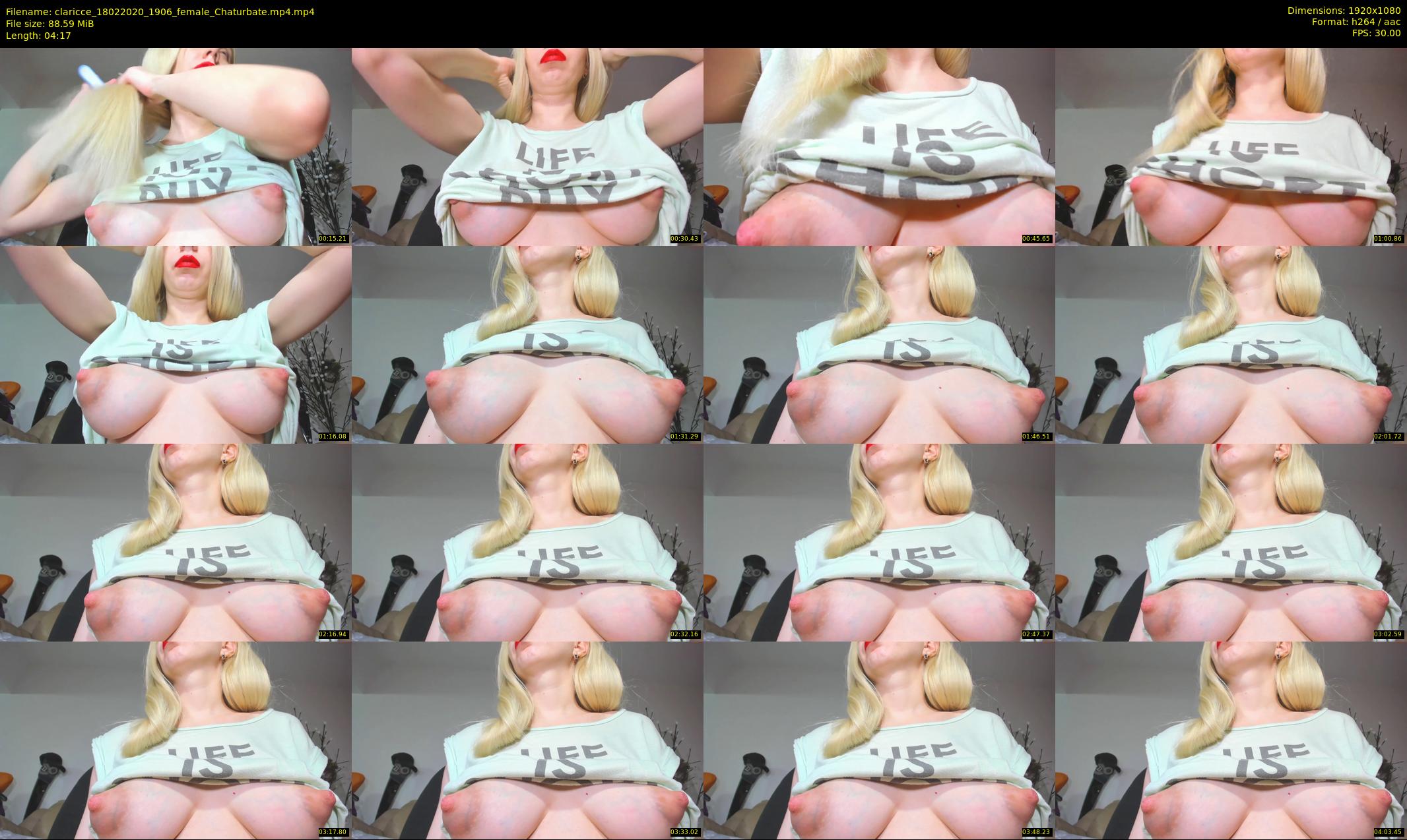 claricce — 5 minute Chaturbate female cam show recording, 1080p, Feb 18, 2020