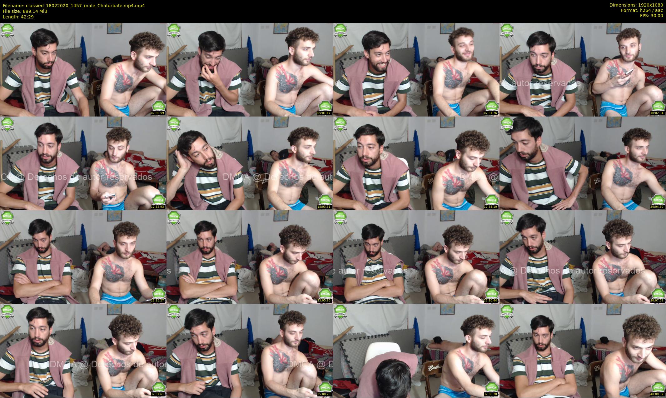 classied — 43 minute Chaturbate male cam show recording, 1080p, Feb 18, 2020