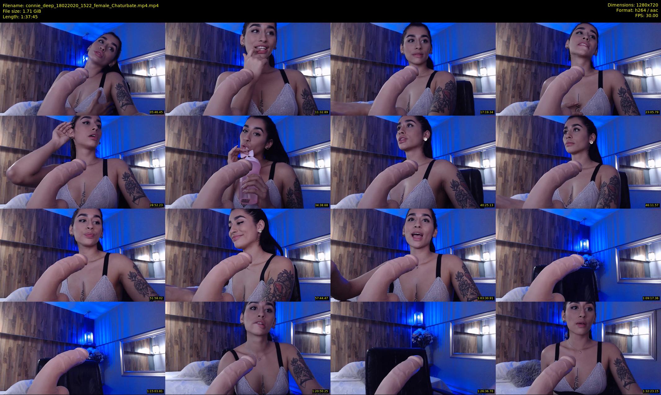 connie_deep — 98 minute Chaturbate female cam show recording, 720p, Feb 18, 2020