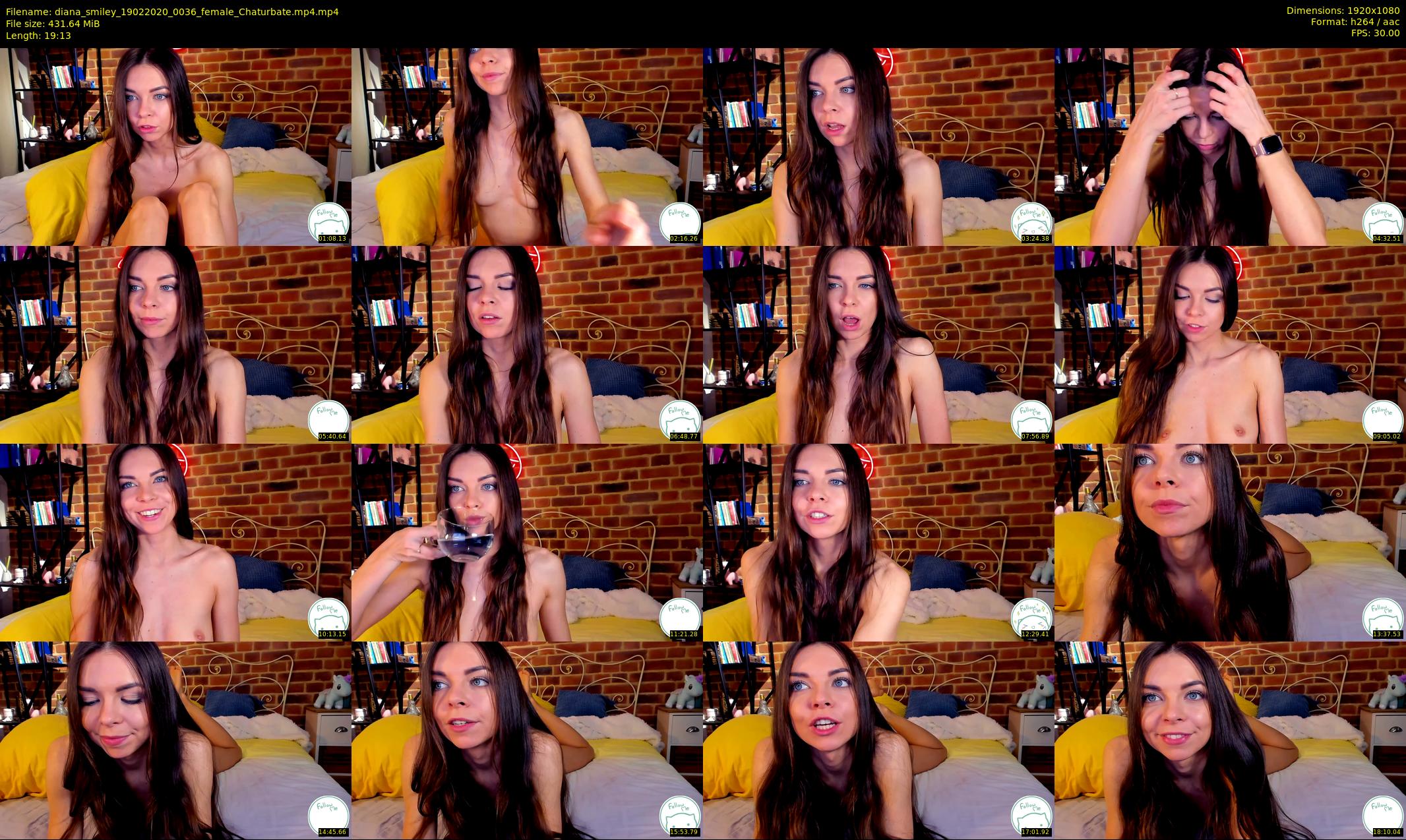 diana_smiley — 20 minute Chaturbate female cam show recording, 1080p, Feb 19, 2020