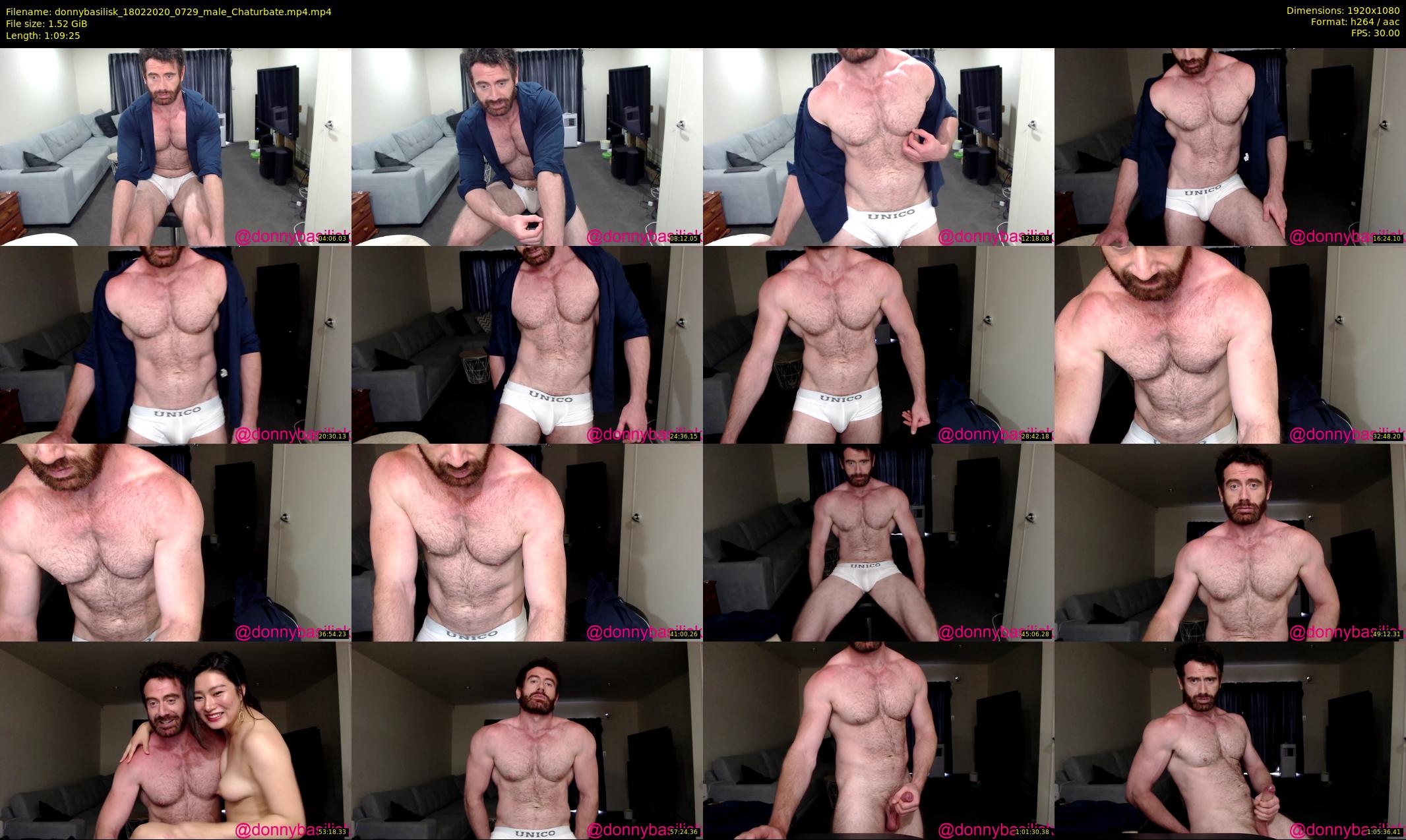 donnybasilisk — 70 minute Chaturbate male cam show recording, 1080p, Feb 18, 2020