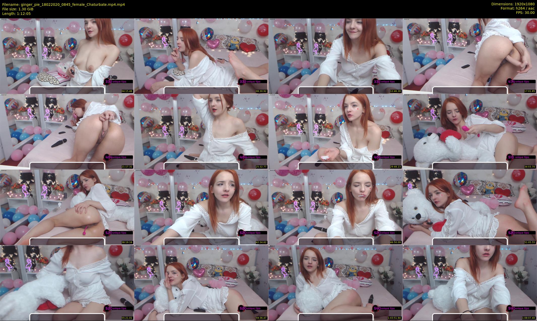 ginger_pie — 73 minute Chaturbate female cam show recording, 1080p, Feb 18, 2020