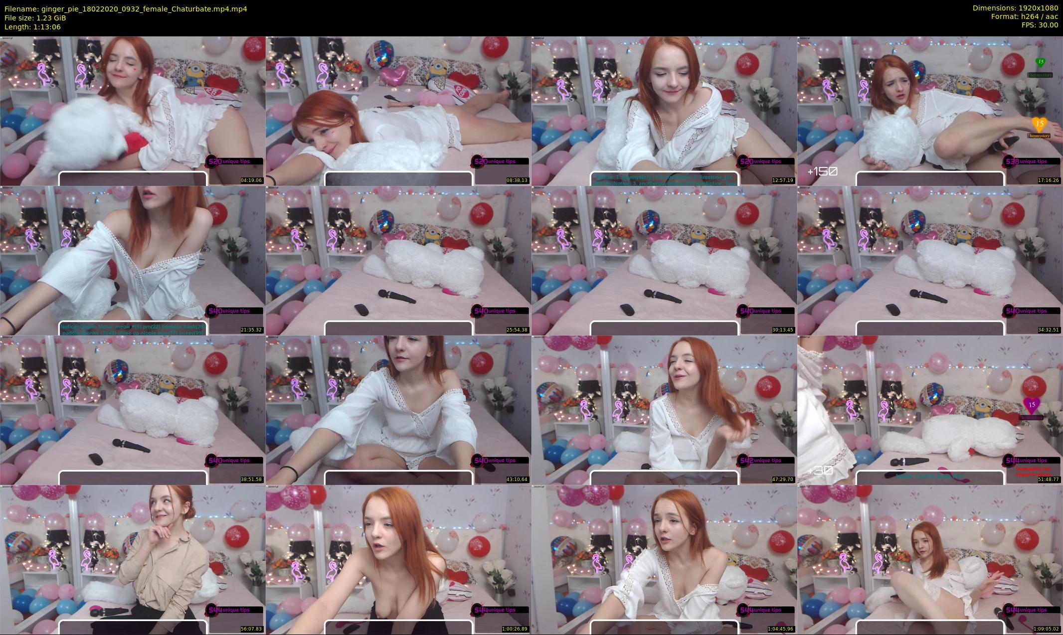 ginger_pie — 74 minute Chaturbate female cam show recording, 1080p, Feb 18, 2020