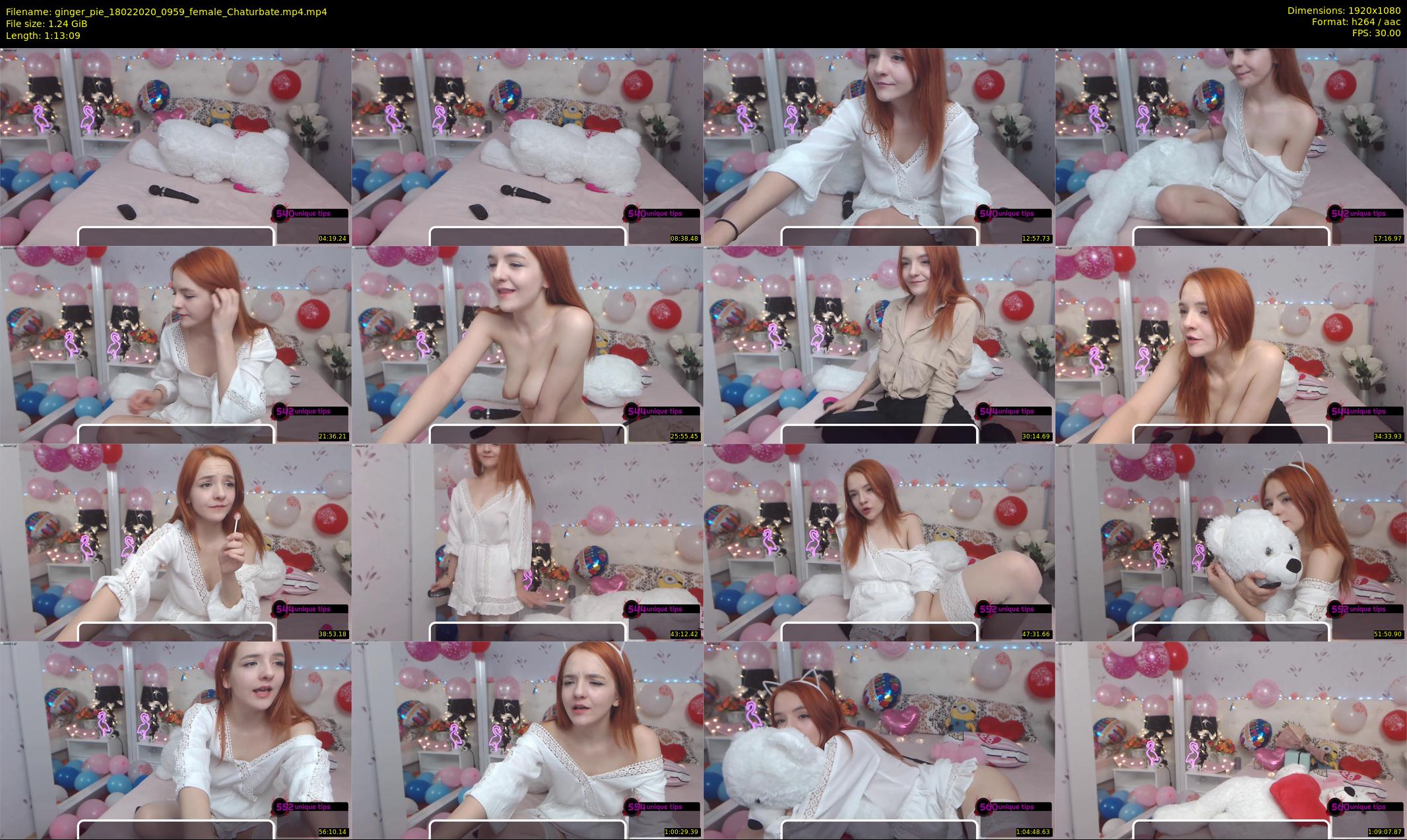 ginger_pie — 74 minute Chaturbate female cam show recording, 1080p, Feb 18, 2020