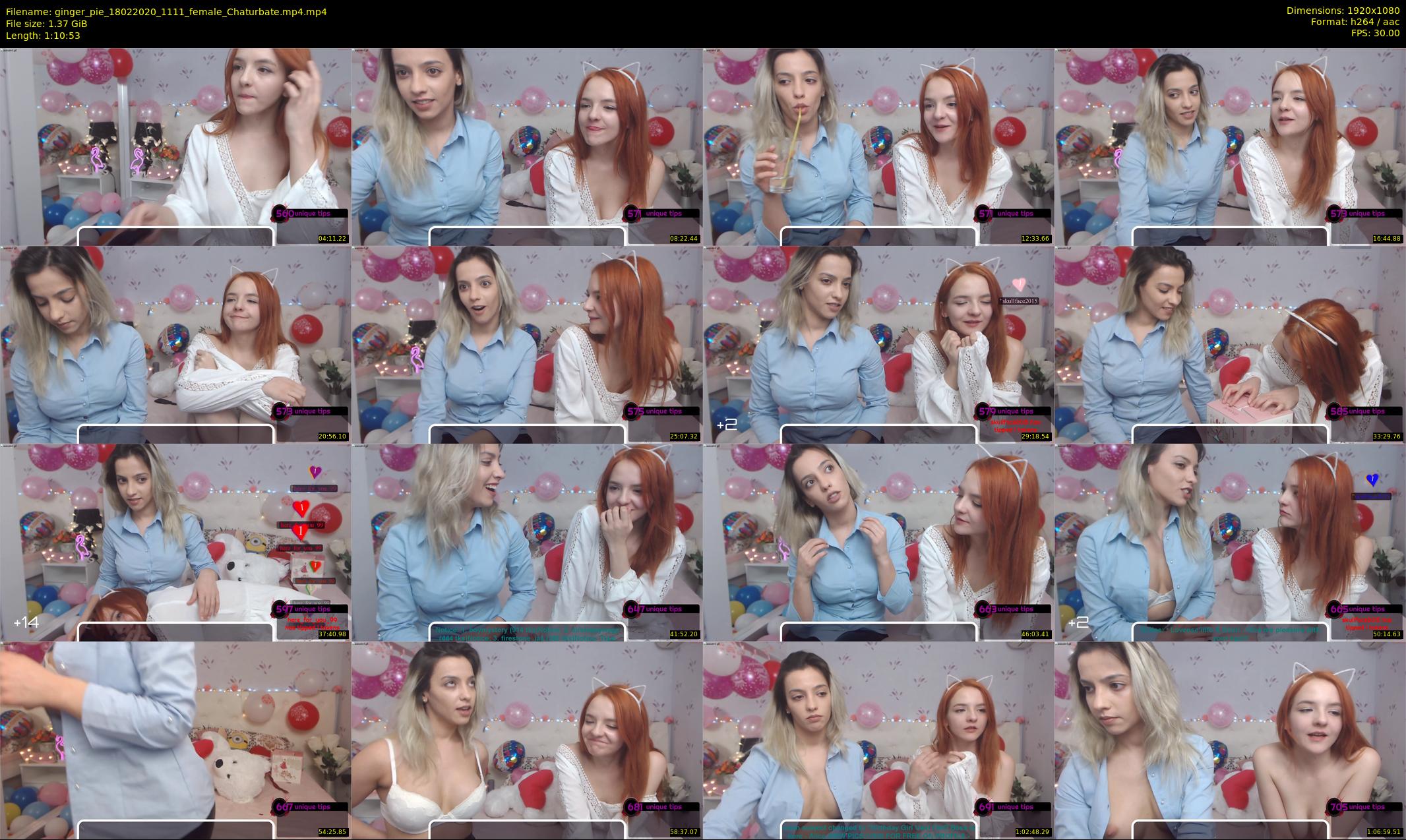 ginger_pie — 71 minute Chaturbate female cam show recording, 1080p, Feb 18, 2020