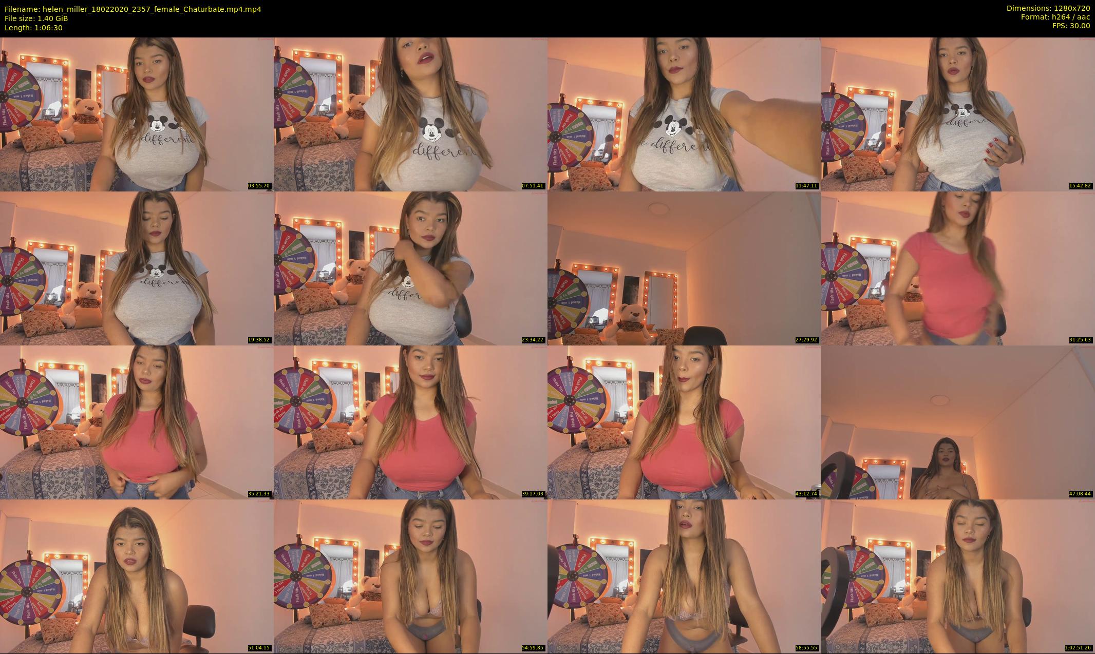 helen_miller — 67 minute Chaturbate female cam show recording, 720p, Feb 18, 2020