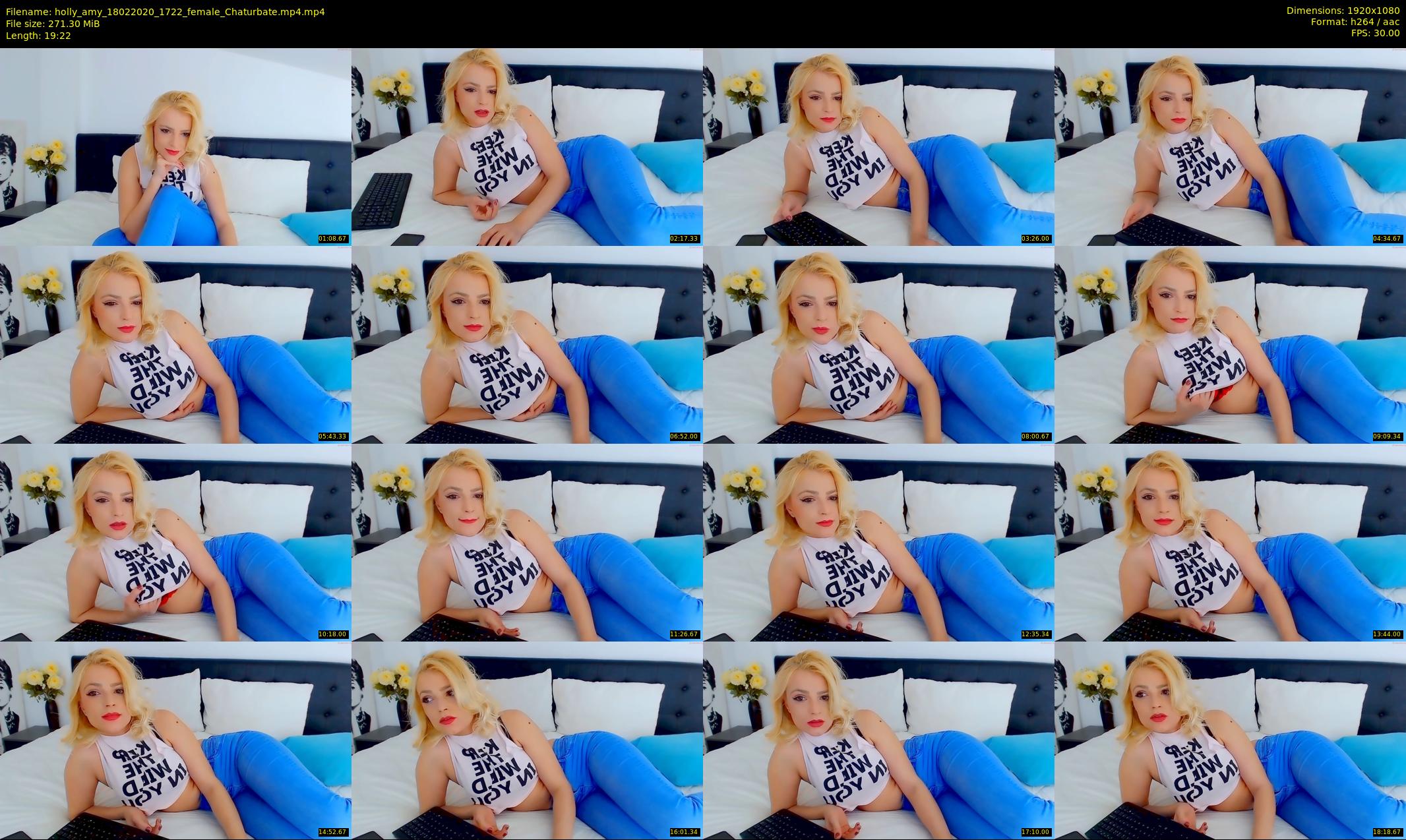 holly_amy — 20 minute Chaturbate couple cam show recording, 1080p, Feb 18, 2020
