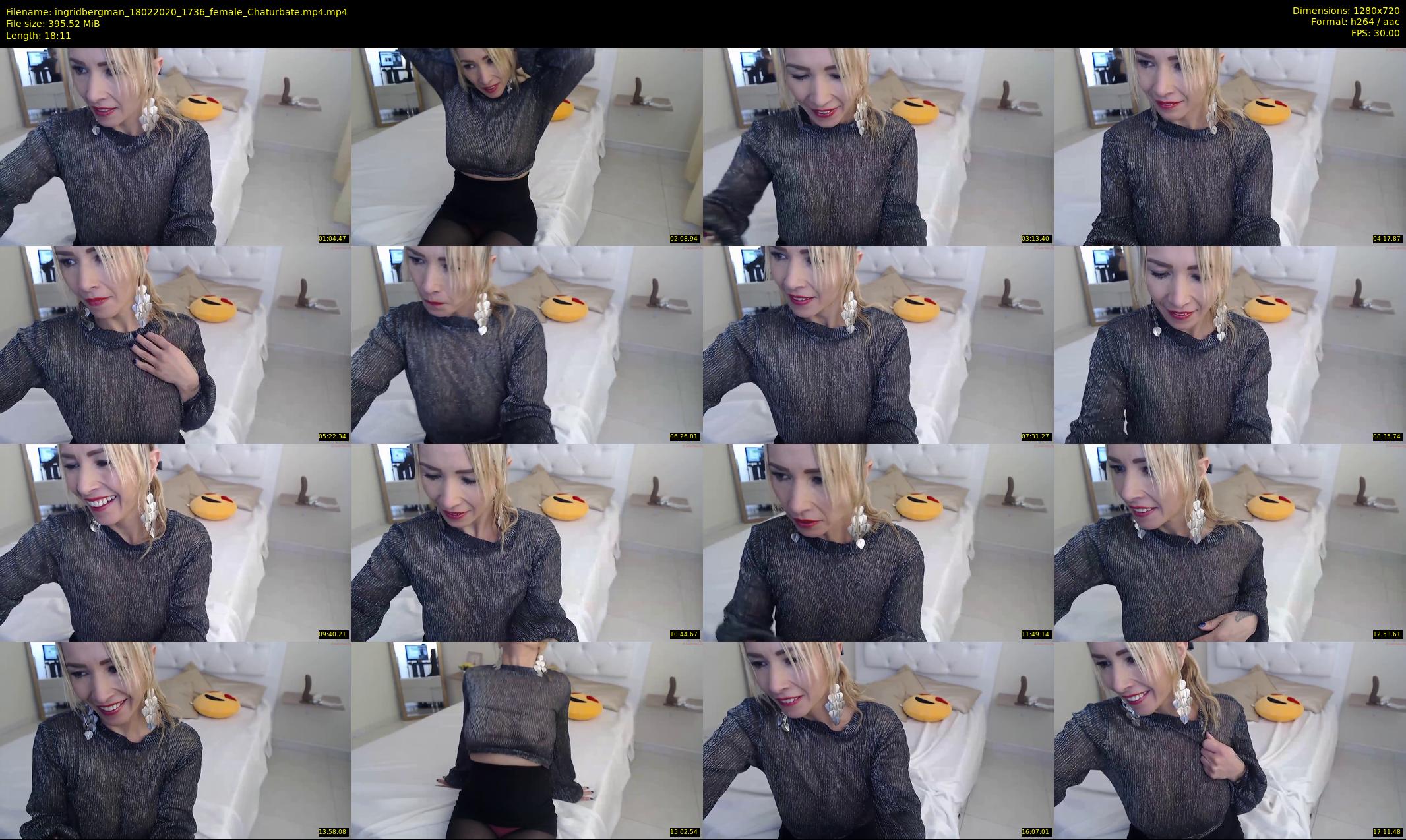 ingridbergman — 19 minute Chaturbate female cam show recording, 720p, Feb 18, 2020