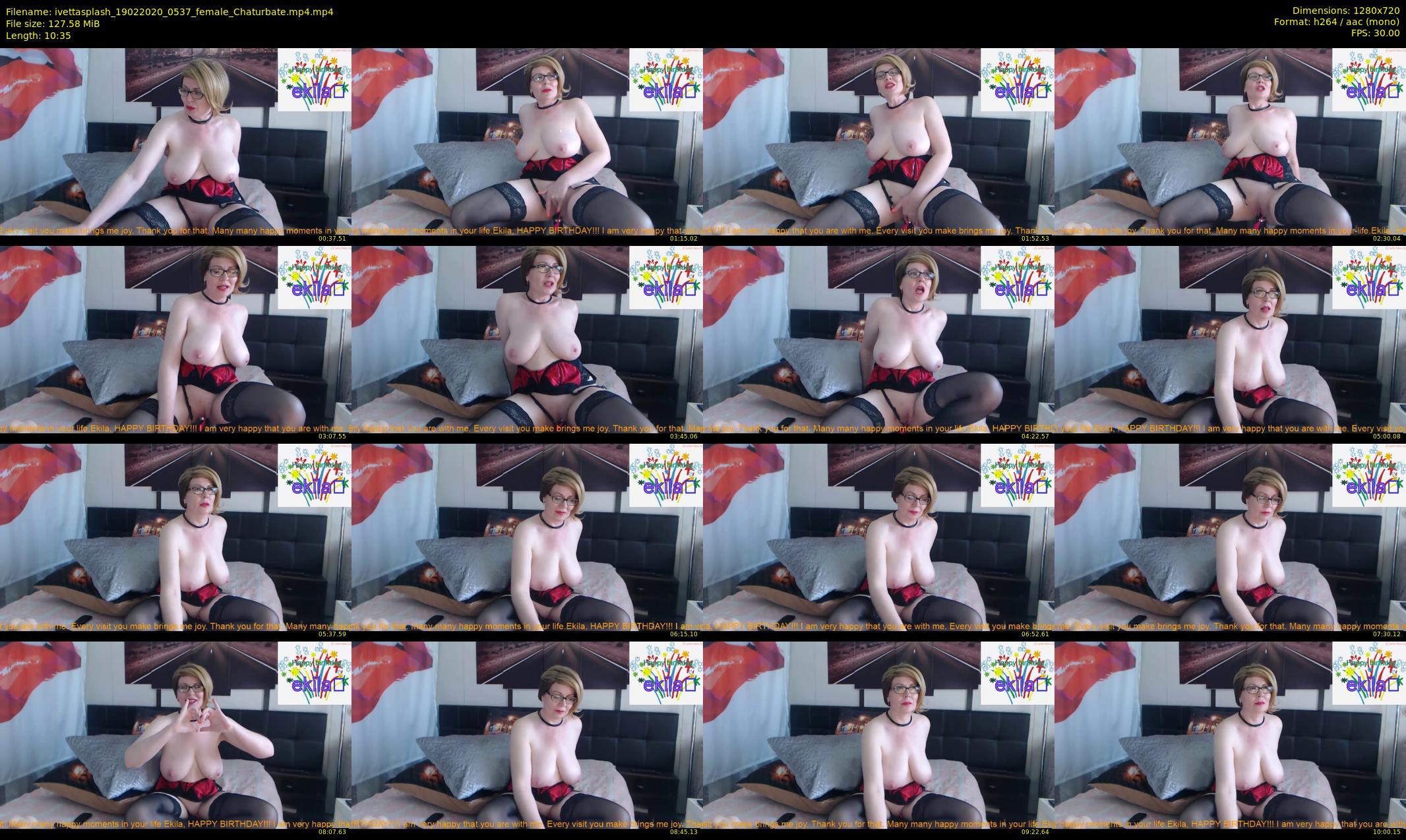 ivettasplash — 11 minute Chaturbate female cam show recording, 720p, Feb 19, 2020