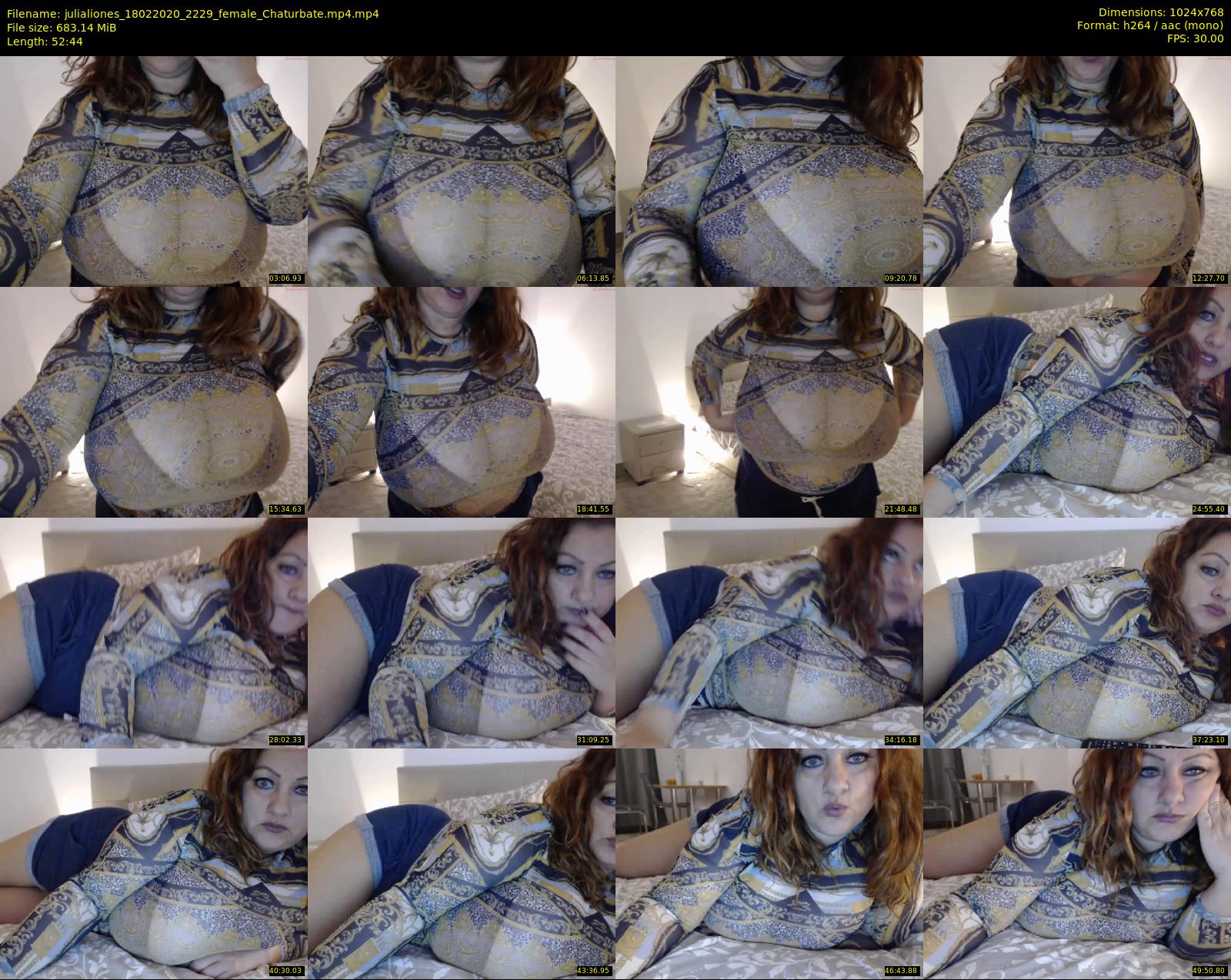 julialiones — 53 minute Chaturbate female cam show recording, 720p, Feb 18, 2020