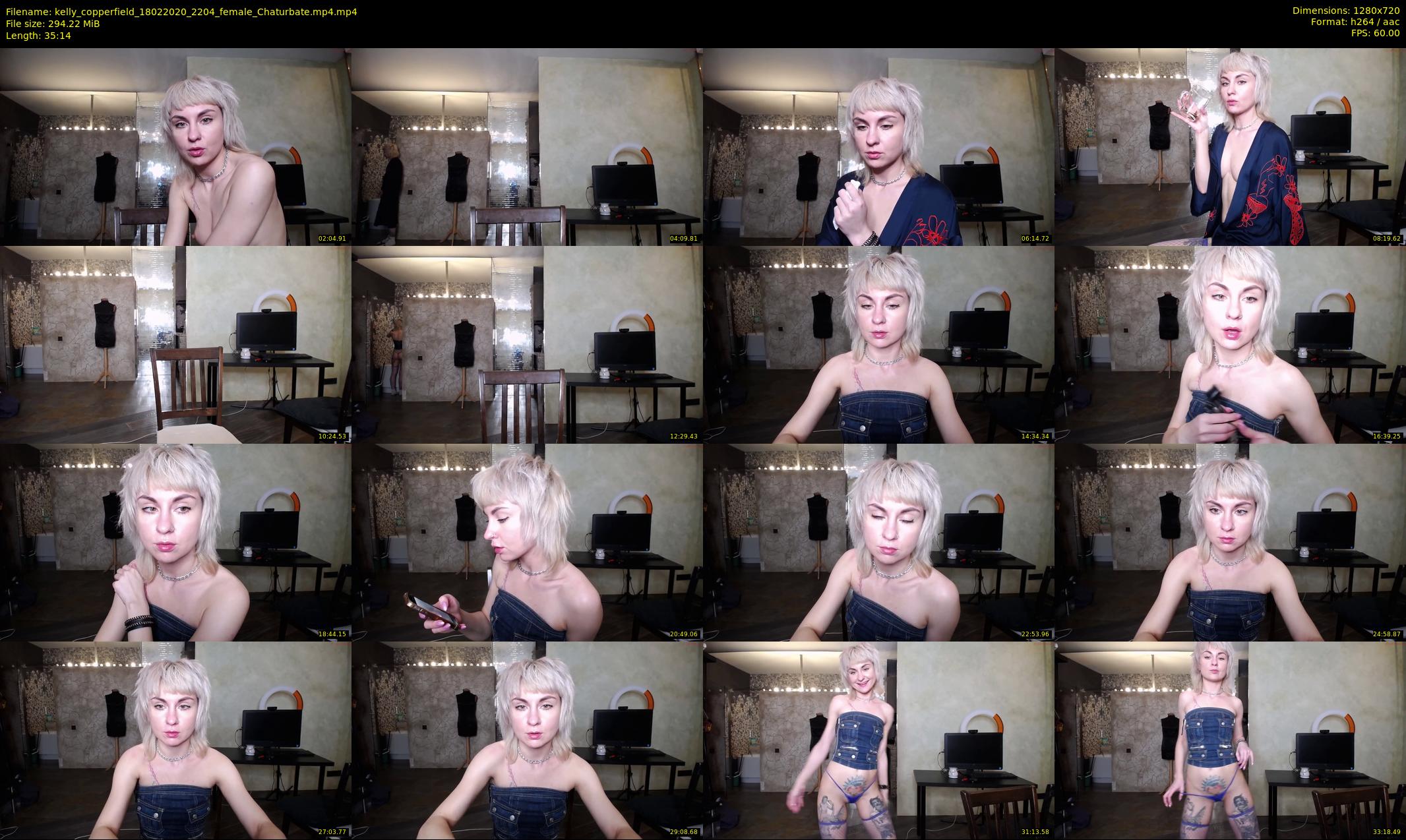 kelly_copperfield — 36 minute Chaturbate female cam show recording, 720p, Feb 18, 2020