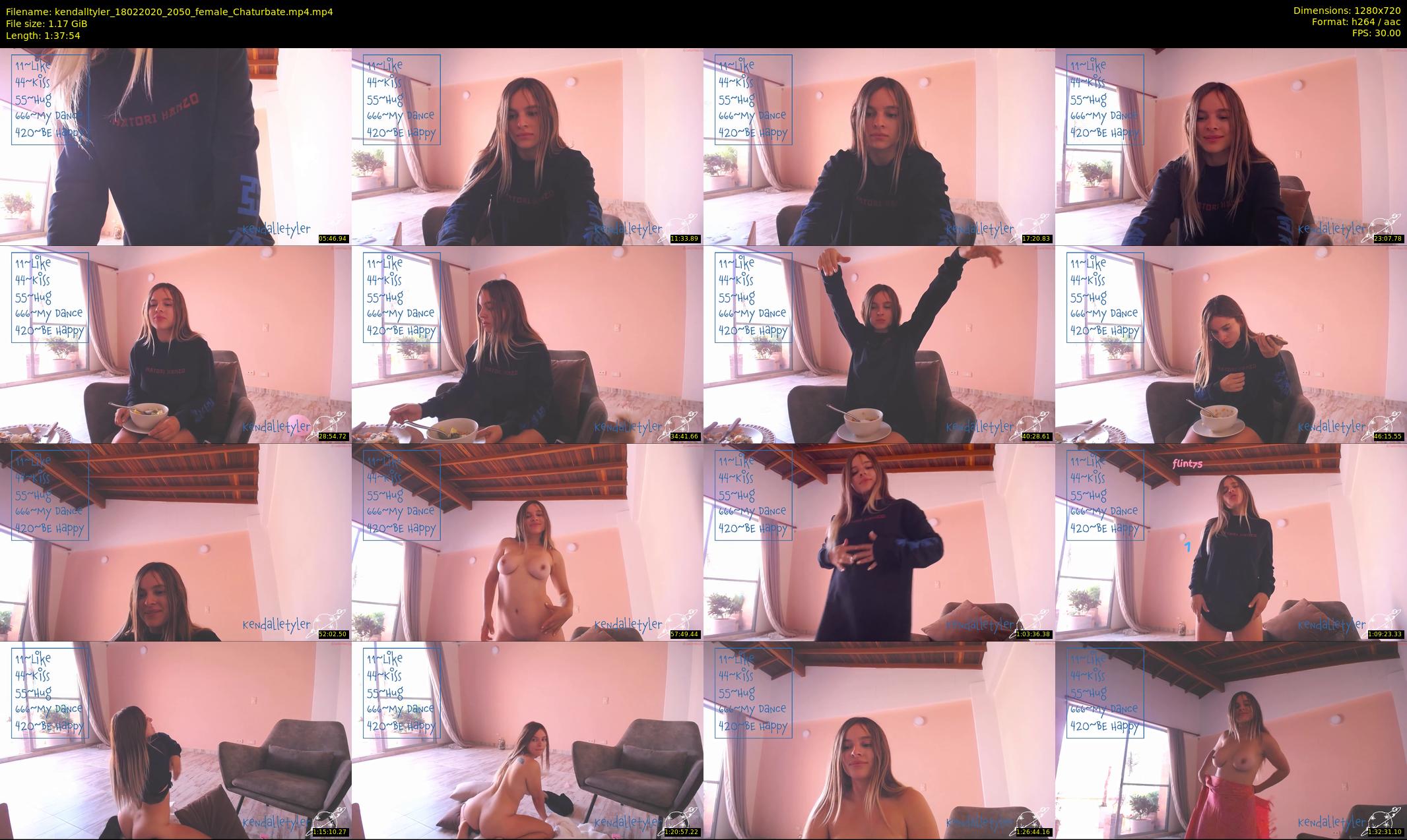 kendalltyler — 98 minute Chaturbate female cam show recording, 720p, Feb 18, 2020