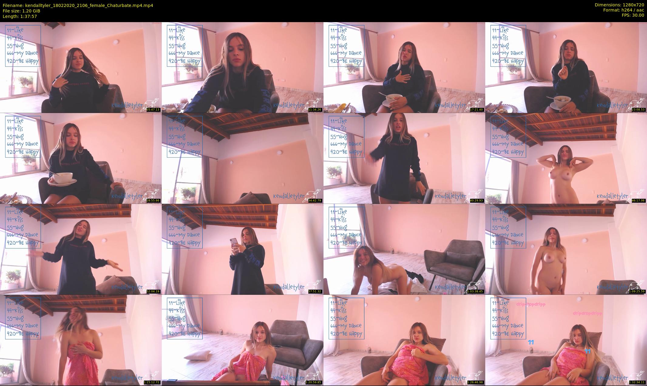 kendalltyler — 98 minute Chaturbate female cam show recording, 720p, Feb 18, 2020