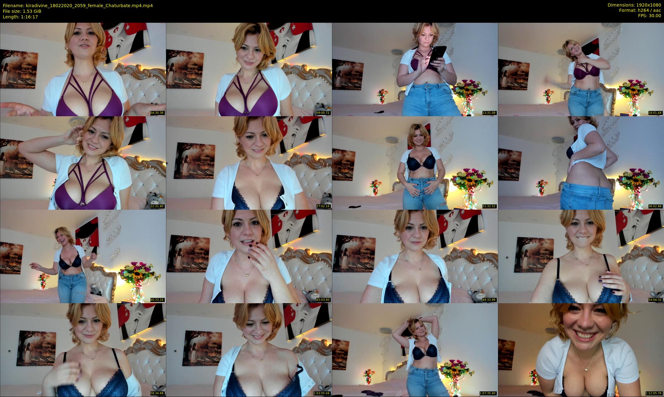 kiradivine — 77 minute Chaturbate female cam show recording, 1080p, Feb 18, 2020