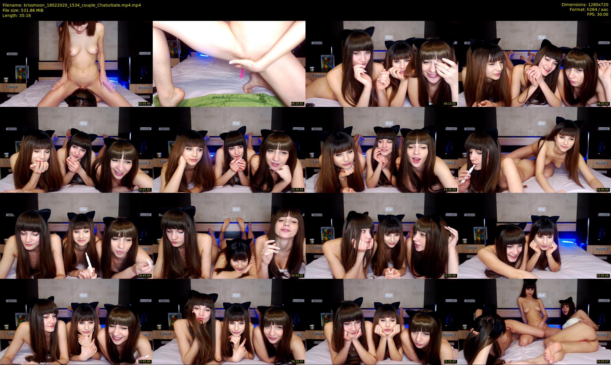 krissmoon — 36 minute Chaturbate female cam show recording, 720p, Feb 18, 2020